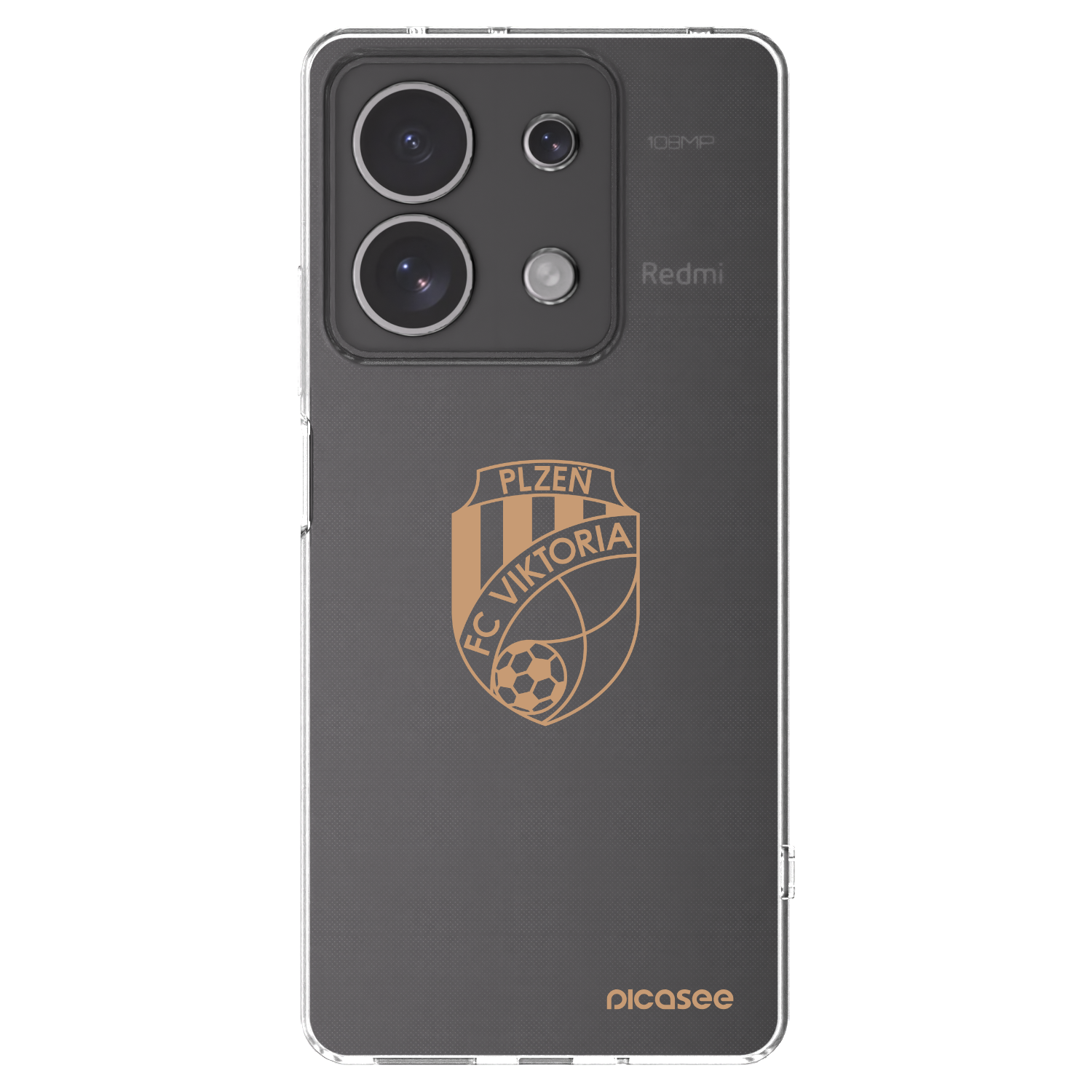 Picasee silikonový průhledný obal pro Xiaomi Redmi Note 13 4G - FC Viktoria Plzeň I