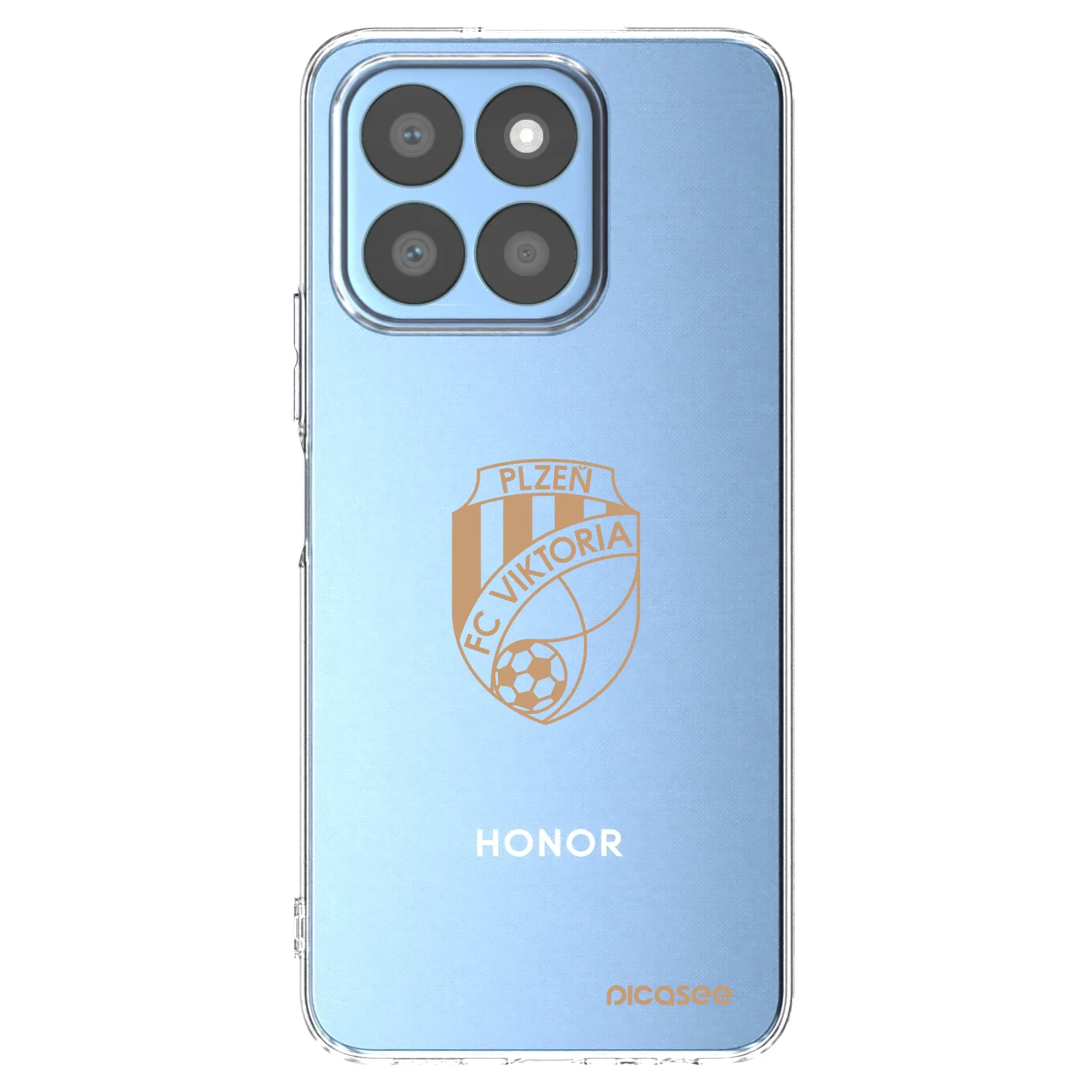 Picasee silikonový průhledný obal pro Honor X8b - FC Viktoria Plzeň I