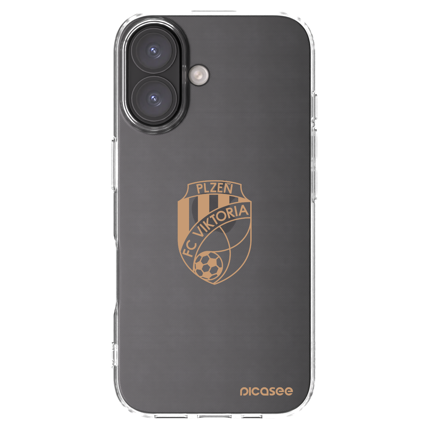 Picasee silikonový průhledný obal pro Apple iPhone 16 - FC Viktoria Plzeň I