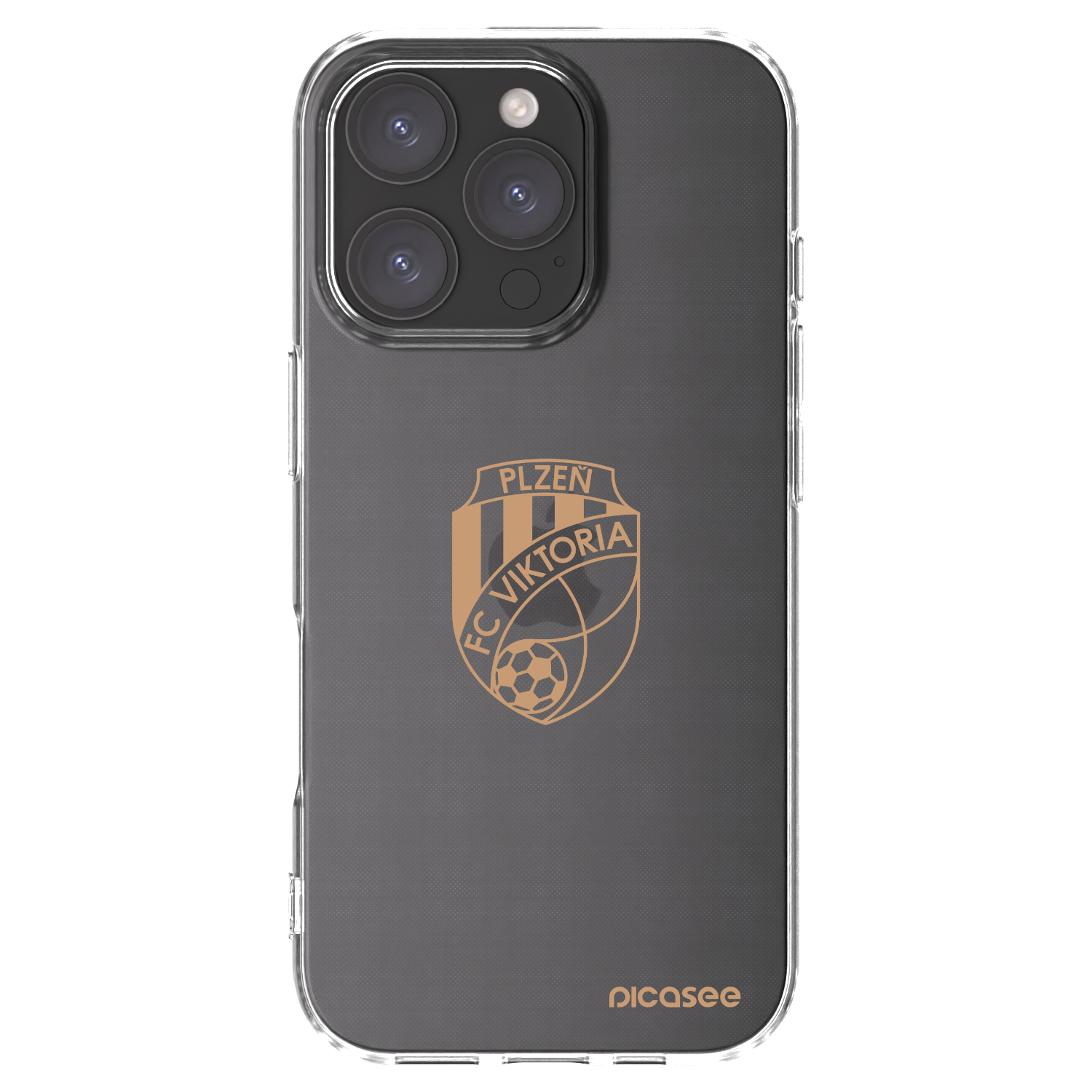 Picasee silikonový průhledný obal pro Apple iPhone 16 Pro - FC Viktoria Plzeň I