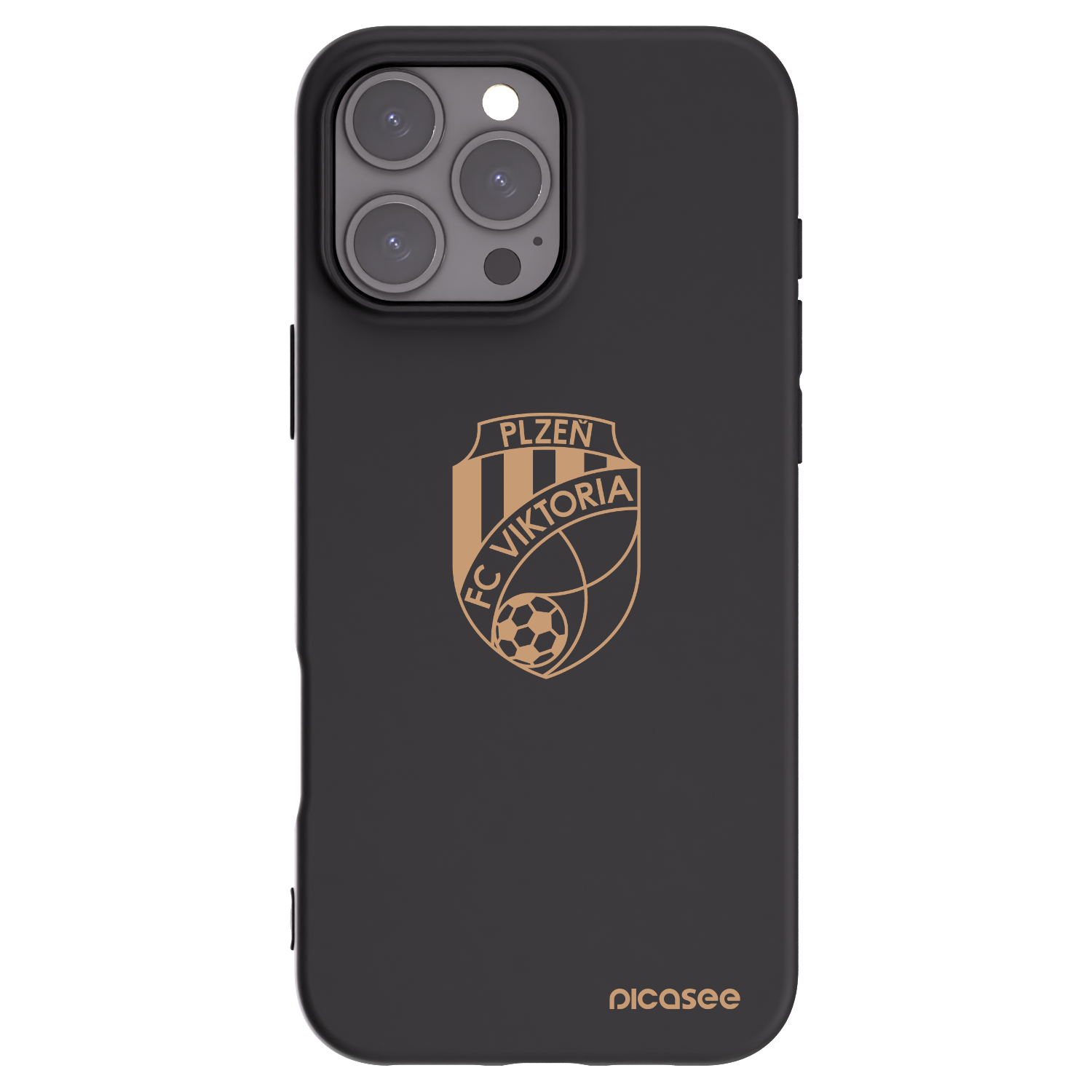 Picasee silikonový černý obal pro Apple iPhone 16 Pro Max - FC Viktoria Plzeň I