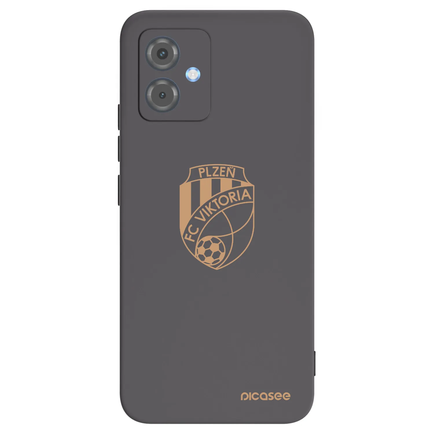 Picasee silikonový černý obal pro Motorola Moto G14 - FC Viktoria Plzeň I