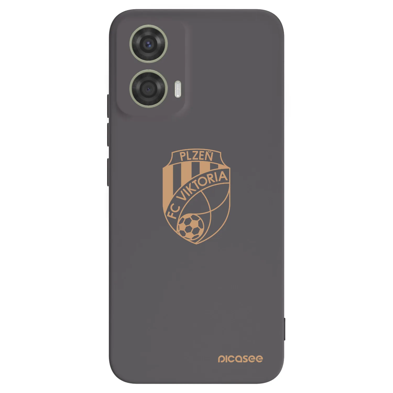 Picasee silikonový černý obal pro Motorola Moto G24 - FC Viktoria Plzeň I