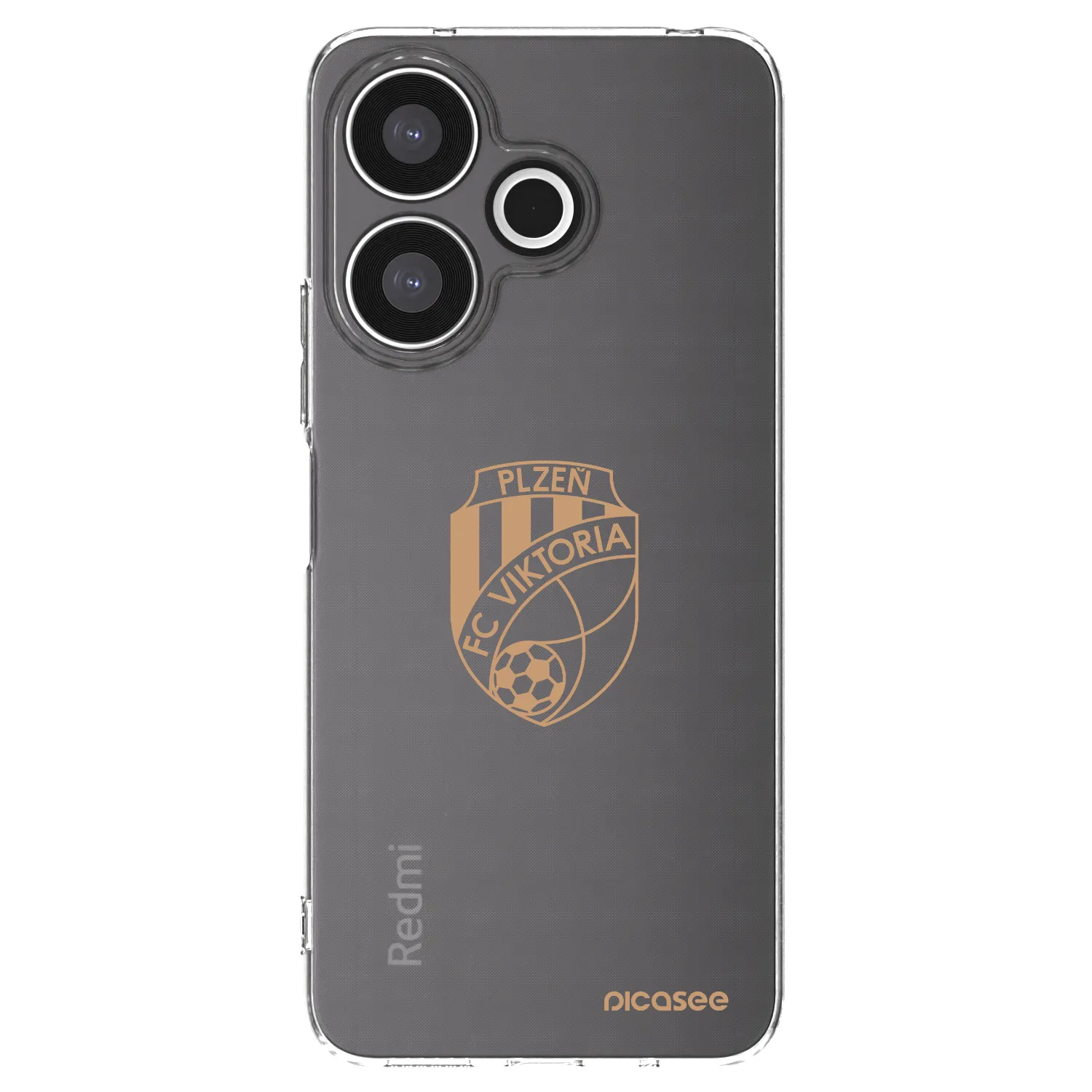 Picasee silikonový průhledný obal pro Xiaomi Redmi 13 4G - FC Viktoria Plzeň I