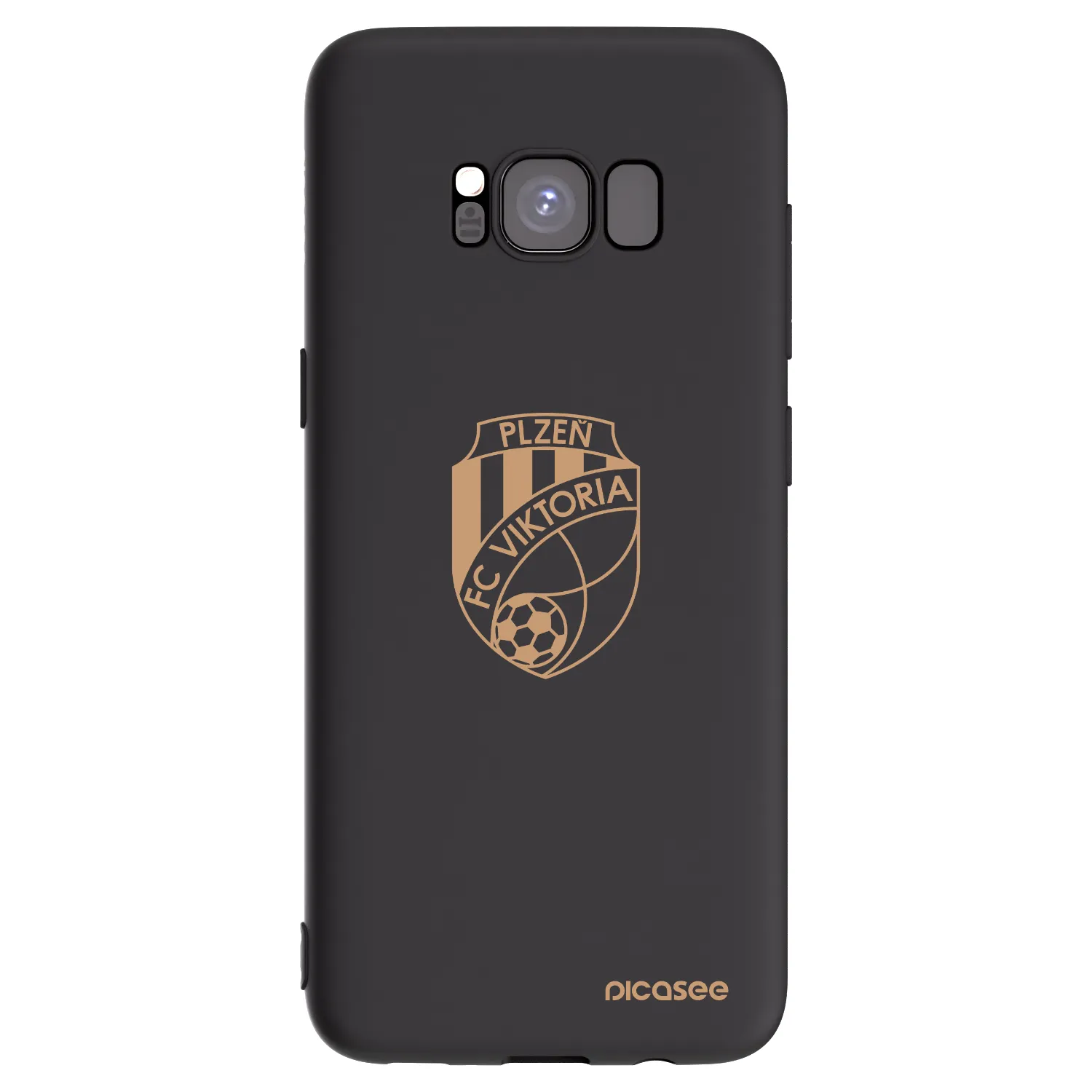 Picasee silikonový černý obal pro Samsung Galaxy S8 G950F - FC Viktoria Plzeň I