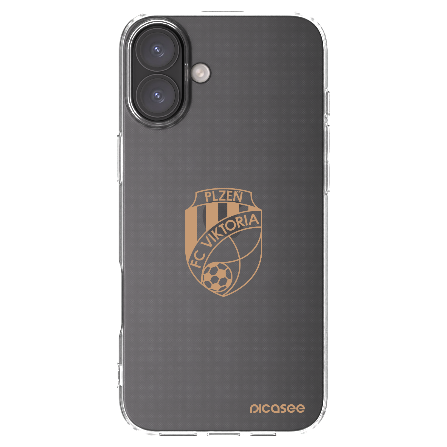 Picasee silikonový průhledný obal pro Apple iPhone 16 Plus - FC Viktoria Plzeň I