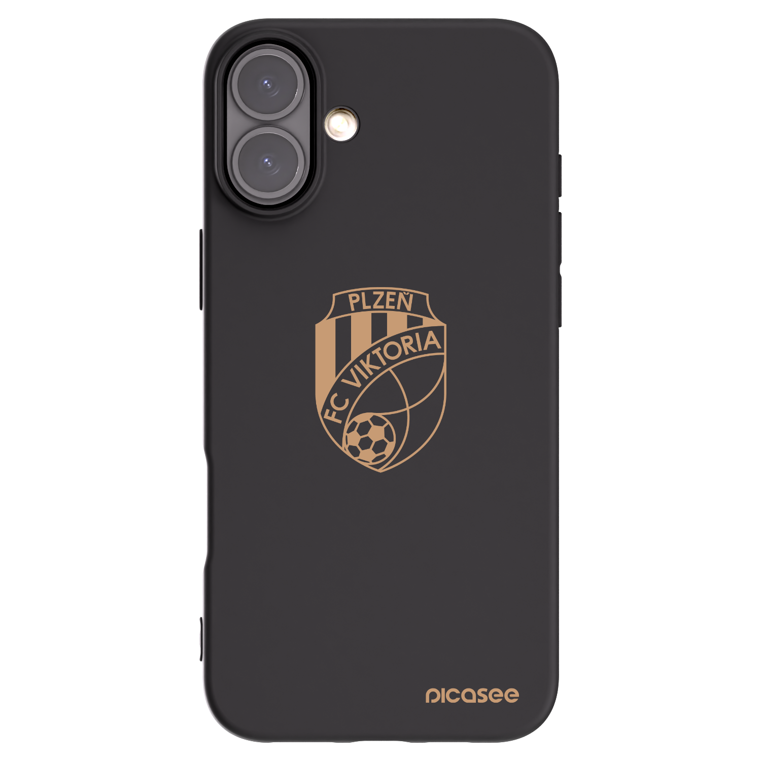 Picasee silikonový černý obal pro Apple iPhone 16 Plus - FC Viktoria Plzeň I