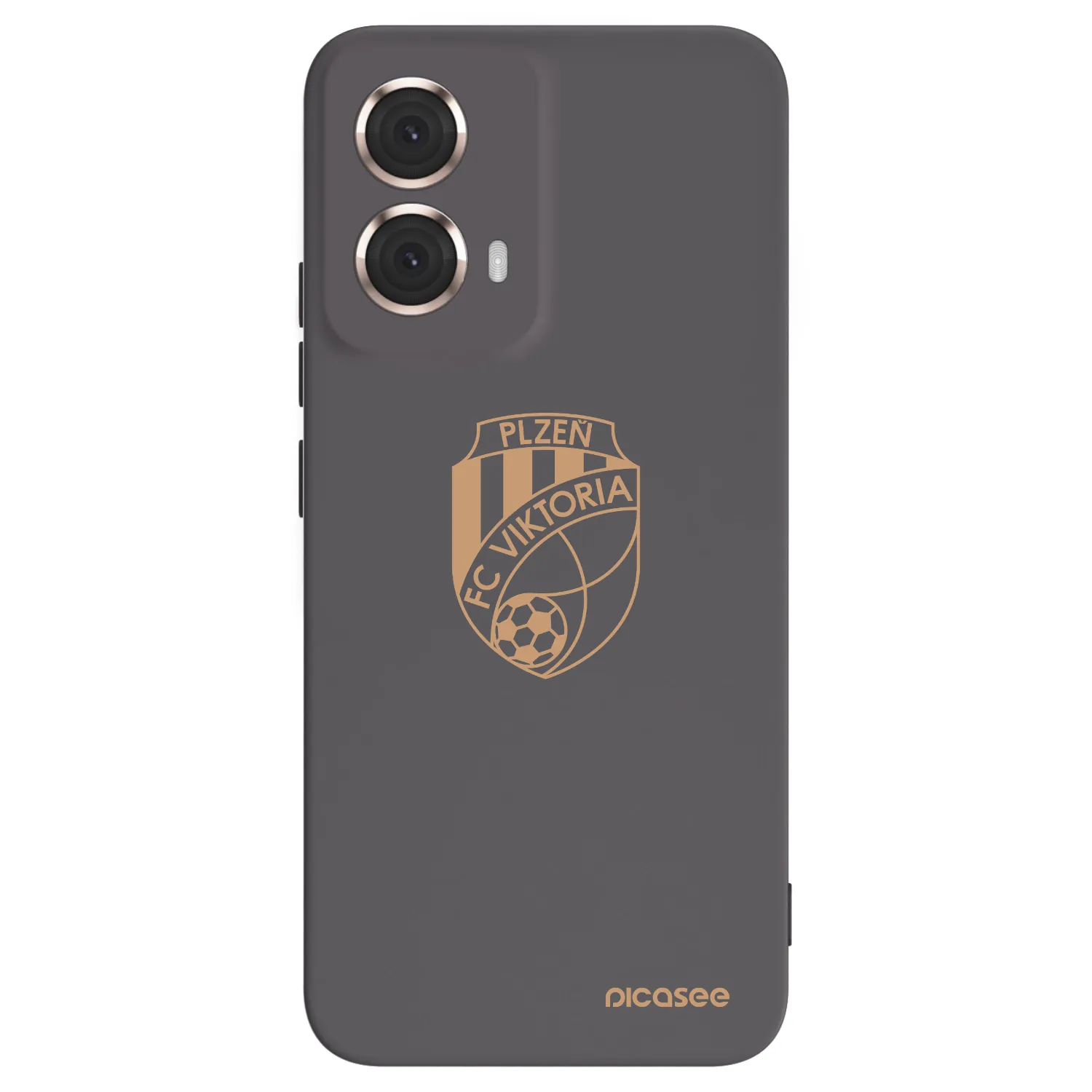 Picasee silikonový černý obal pro Motorola Moto G85 - FC Viktoria Plzeň I