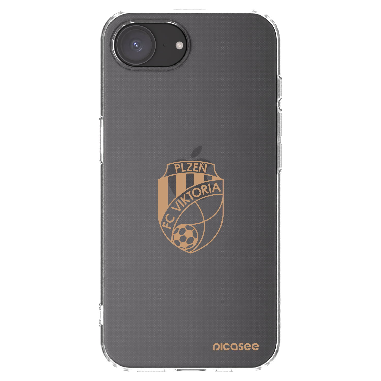 Picasee silikonový průhledný obal pro Apple iPhone 16e - FC Viktoria Plzeň I