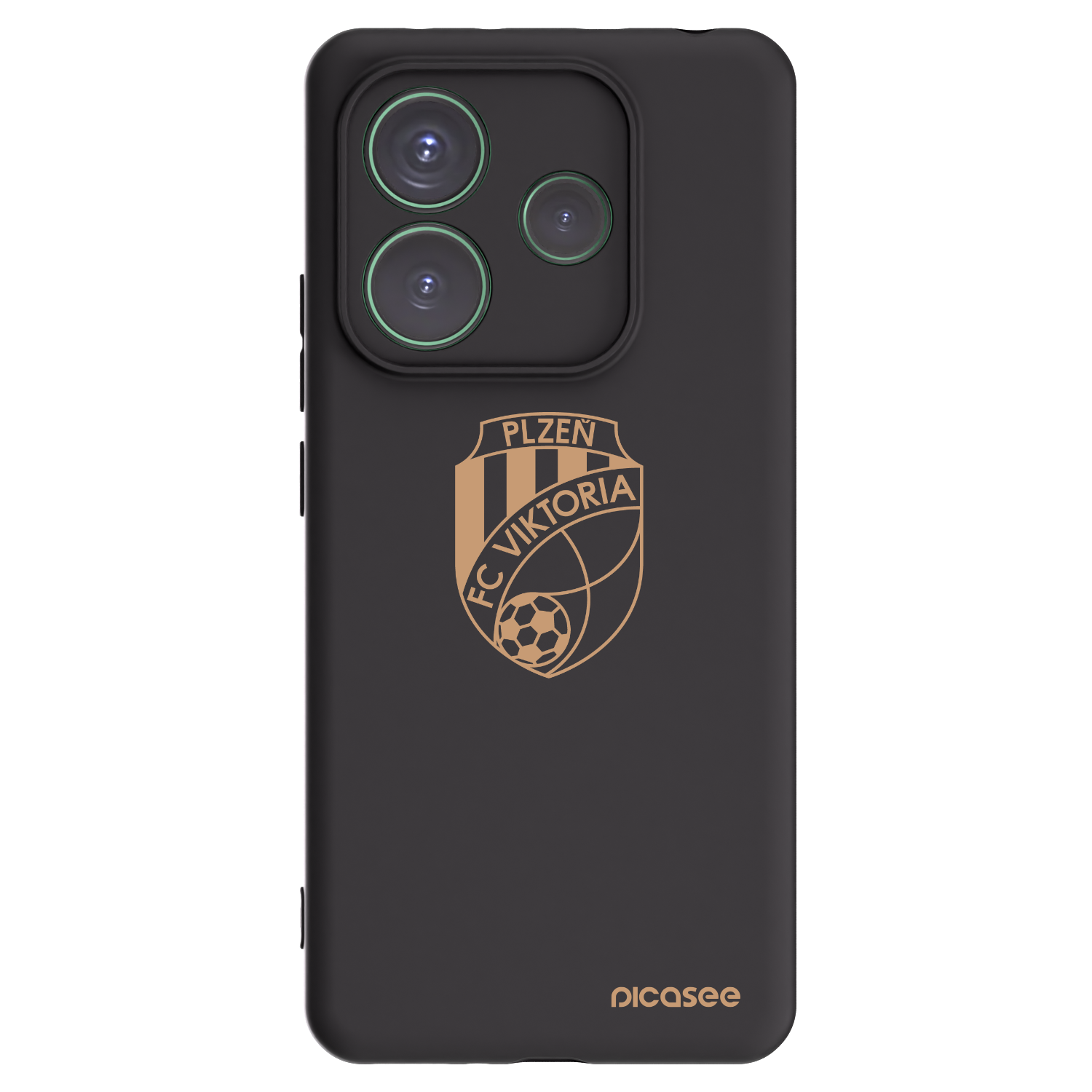 Picasee silikonový černý obal pro Xiaomi Redmi Note 14 5G - FC Viktoria Plzeň I