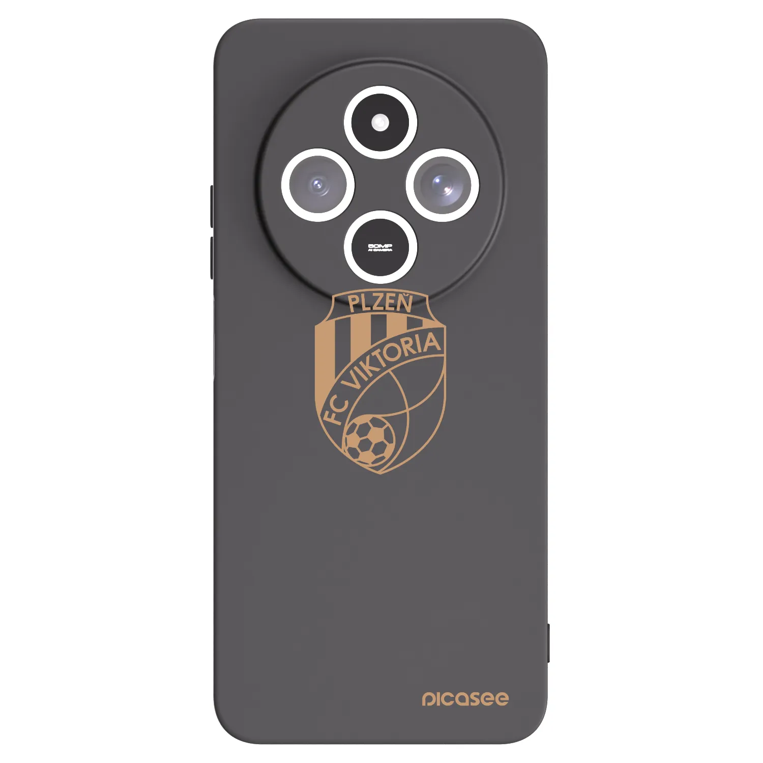 Picasee silikonový černý obal pro Xiaomi Redmi 14C - FC Viktoria Plzeň I