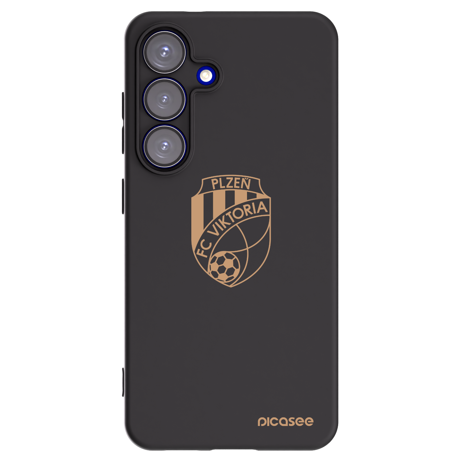Picasee silikonový černý obal pro Samsung Galaxy S25 5G - FC Viktoria Plzeň I
