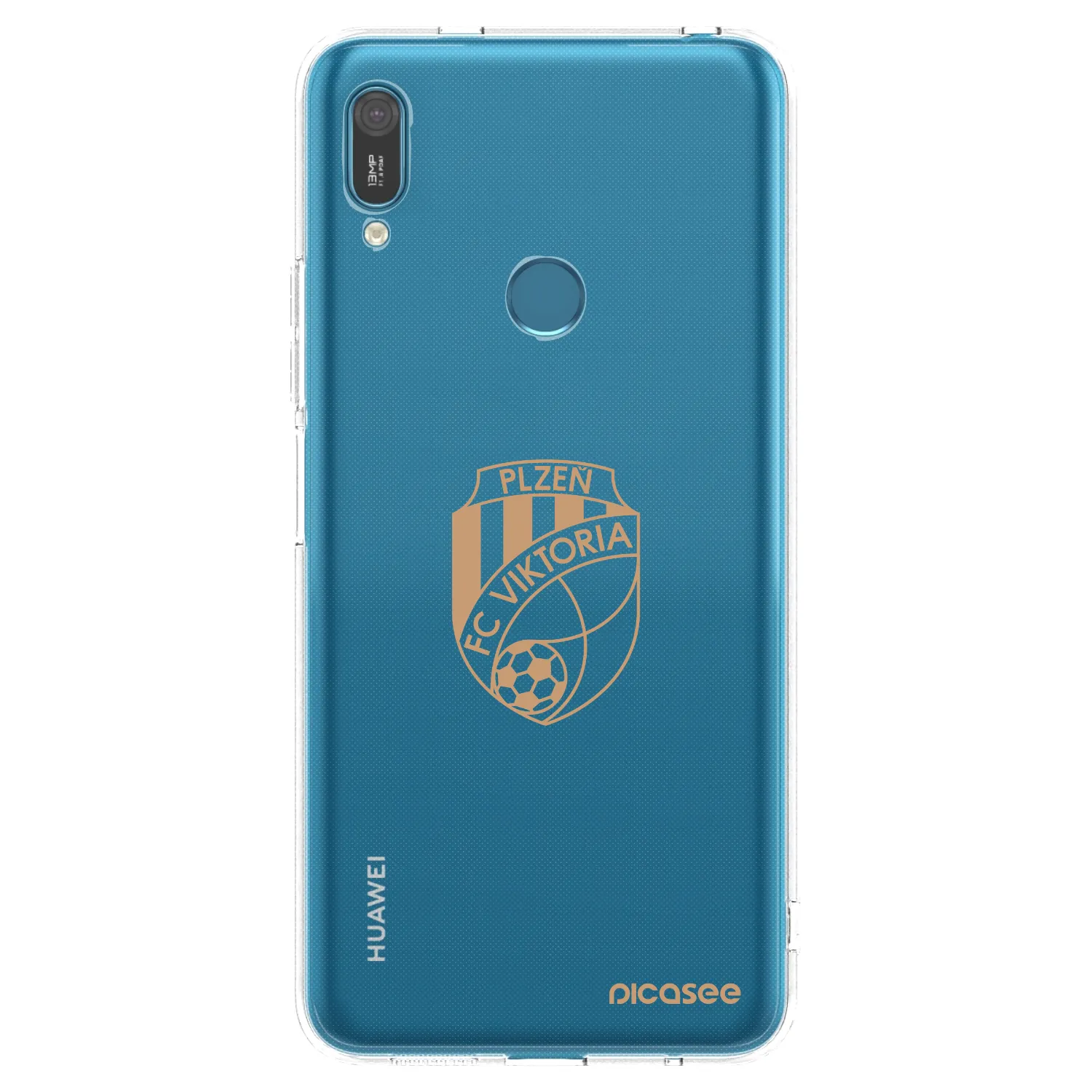 Picasee silikonový průhledný obal pro Huawei Y7 2019 - FC Viktoria Plzeň I