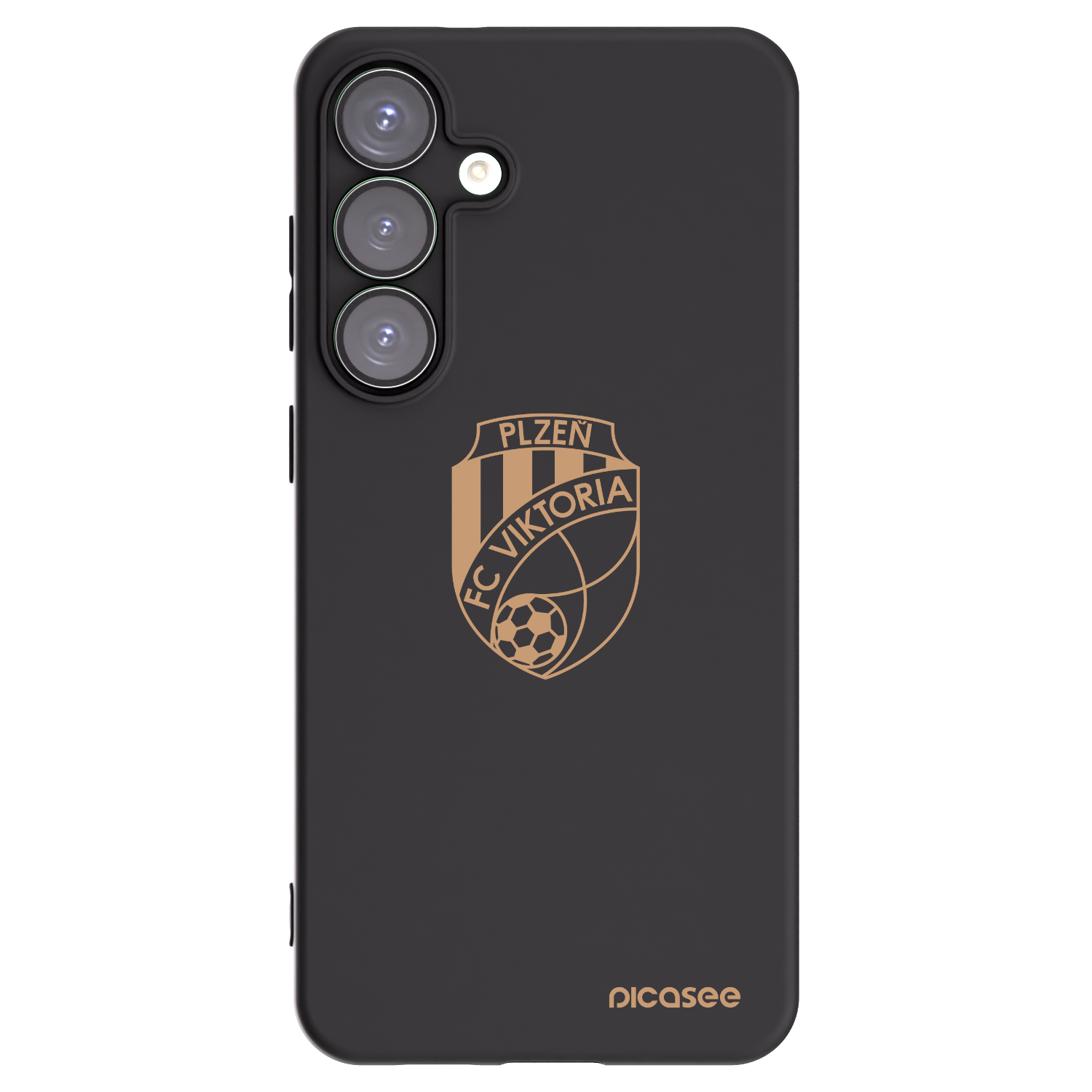 Picasee silikonový černý obal pro Samsung Galaxy S25+ 5G - FC Viktoria Plzeň I
