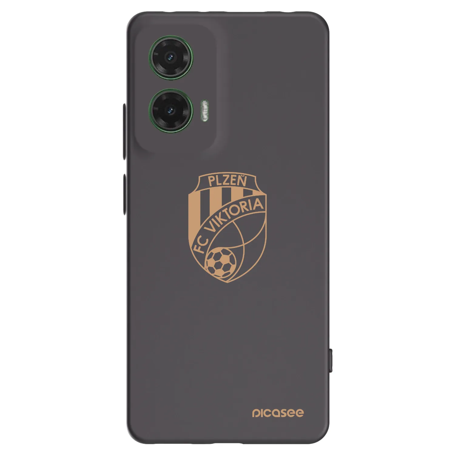 Picasee silikonový černý obal pro Motorola Moto G35 5G - FC Viktoria Plzeň I
