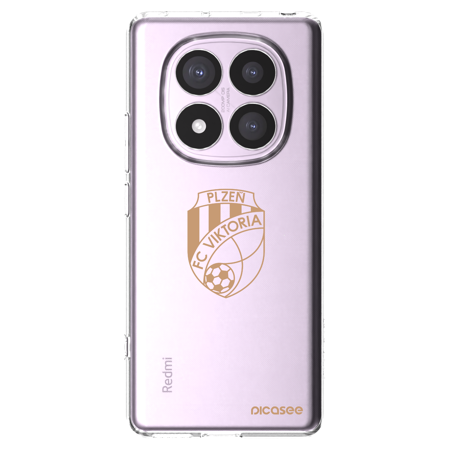 Picasee silikonový průhledný obal pro Xiaomi Redmi Note 14 Pro 4G - FC Viktoria Plzeň I