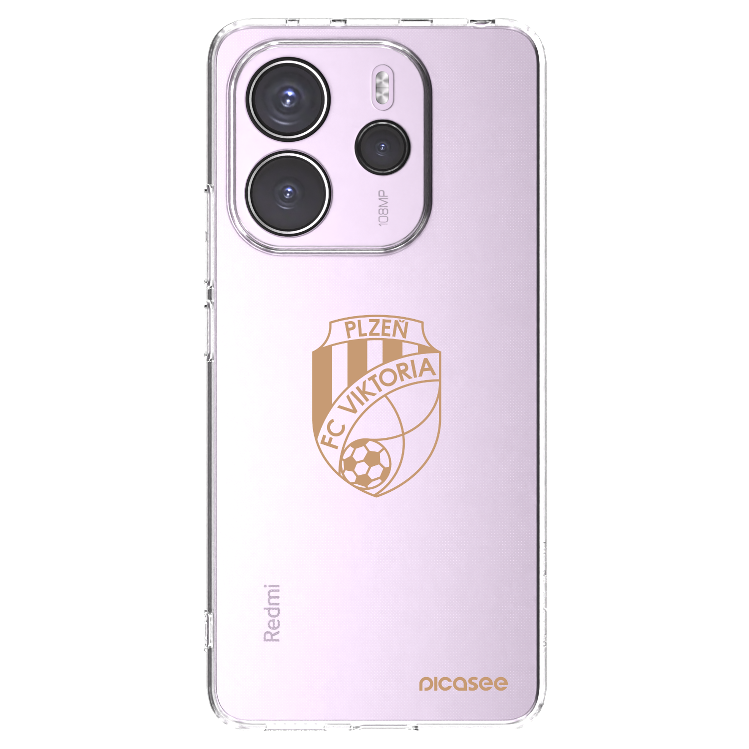 Picasee silikonový průhledný obal pro Xiaomi Redmi Note 14 4G - FC Viktoria Plzeň I