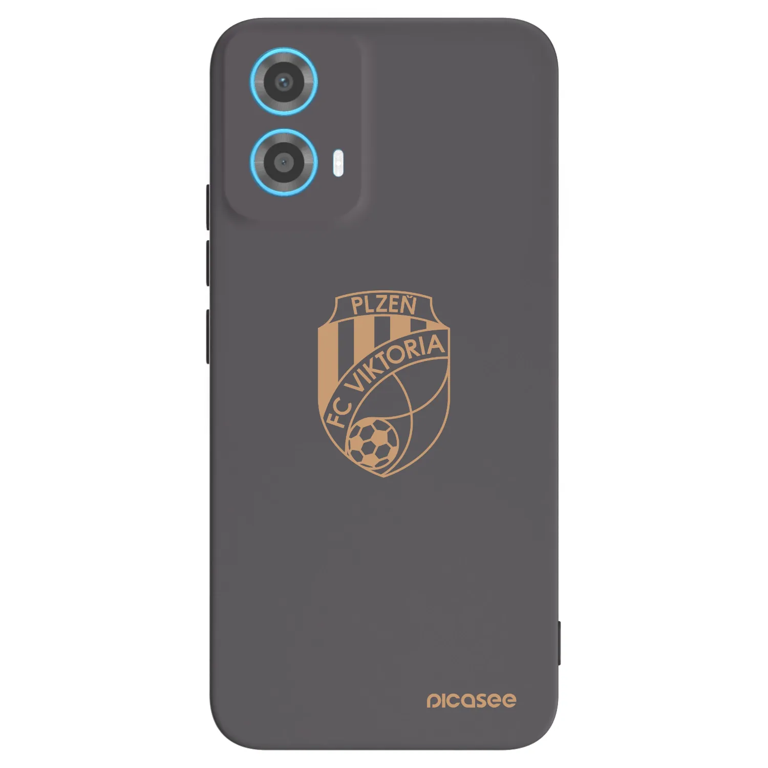 Picasee silikonový černý obal pro Motorola Moto G34 5G - FC Viktoria Plzeň I