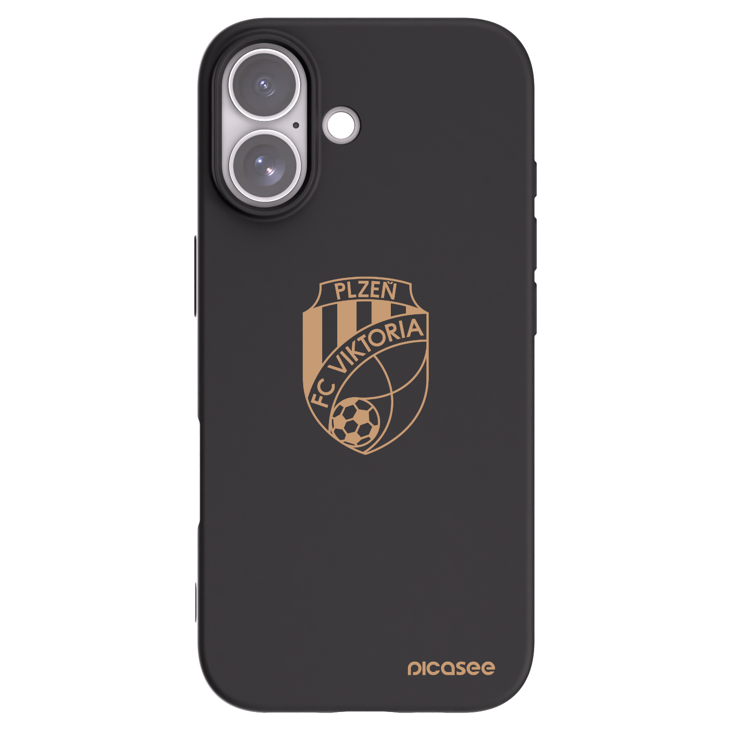 Picasee silikonový černý obal pro Apple iPhone 17 - FC Viktoria Plzeň I