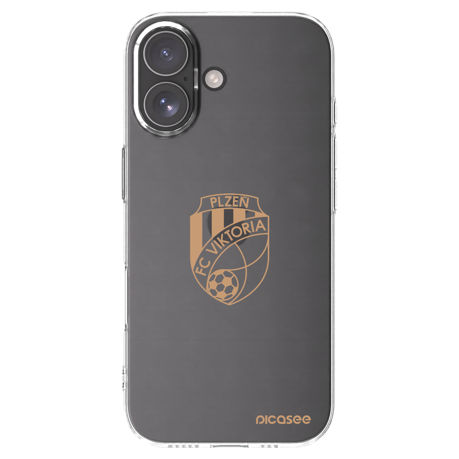 Picasee silikonový průhledný obal pro Apple iPhone 17 - FC Viktoria Plzeň I