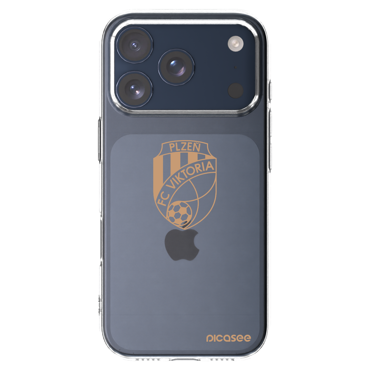 Picasee silikonový průhledný obal pro Apple iPhone 17 Pro - FC Viktoria Plzeň I