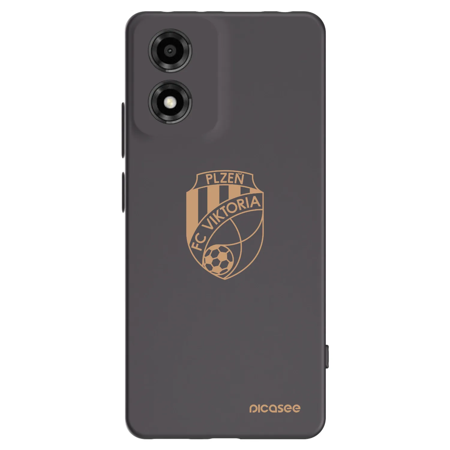 Picasee silikonový černý obal pro Motorola Moto E14 - FC Viktoria Plzeň I