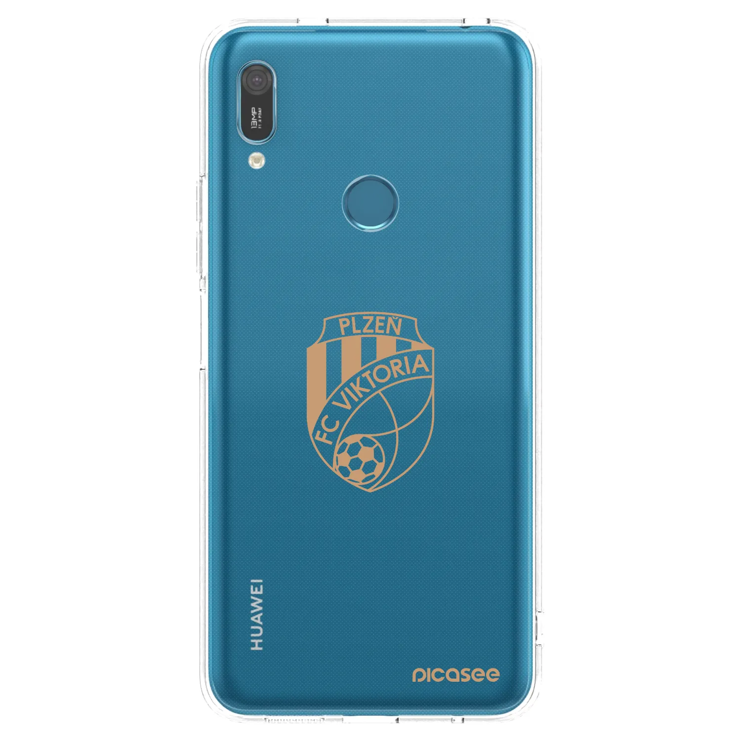 Picasee silikonový průhledný obal pro Huawei Y6 2019 - FC Viktoria Plzeň I