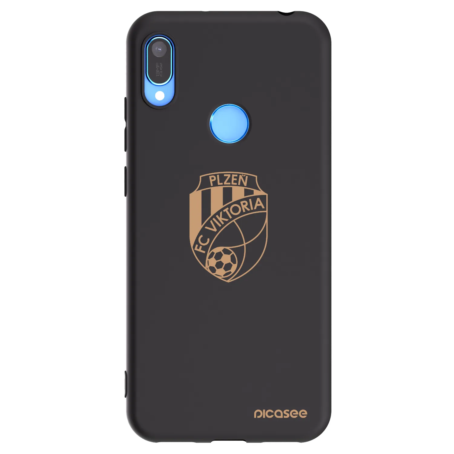 Picasee silikonový černý obal pro Huawei Y6 2019 - FC Viktoria Plzeň I
