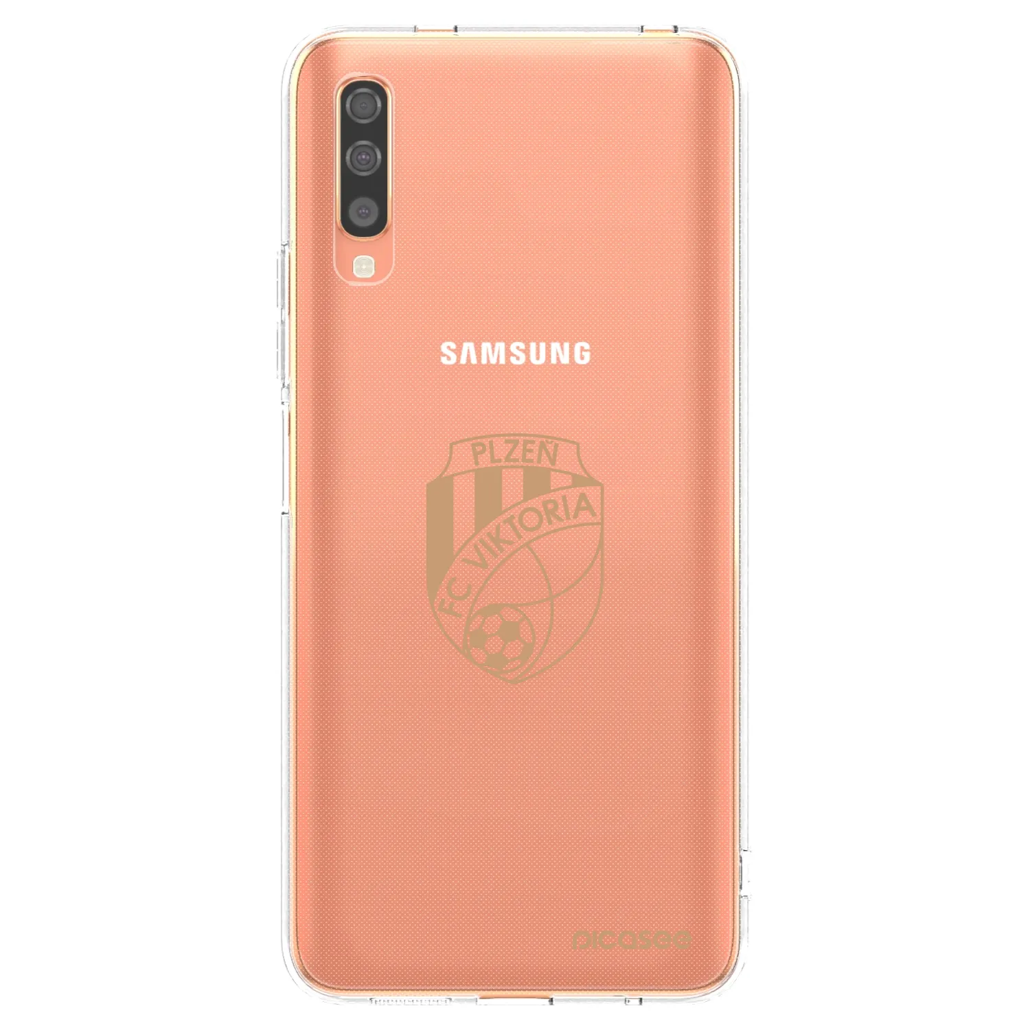 Picasee silikonový průhledný obal pro Samsung Galaxy A70 A705F - FC Viktoria Plzeň I