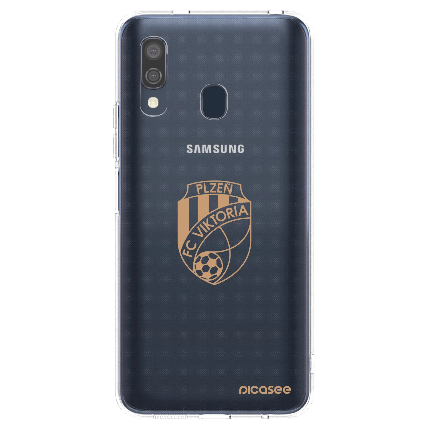 Picasee silikonový průhledný obal pro Samsung Galaxy A40 A405F - FC Viktoria Plzeň I