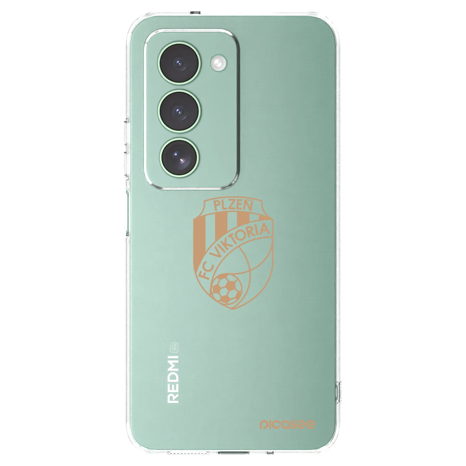 Picasee silikonový průhledný obal pro Xiaomi Redmi 15 5G - FC Viktoria Plzeň I