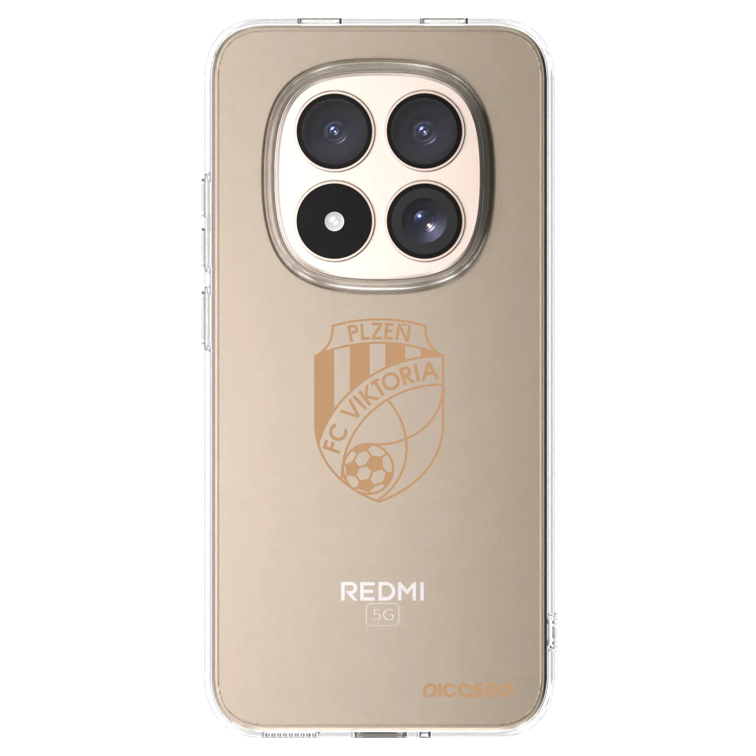 Picasee silikonový průhledný obal pro Xiaomi Redmi Note 15 Pro 4G - FC Viktoria Plzeň I