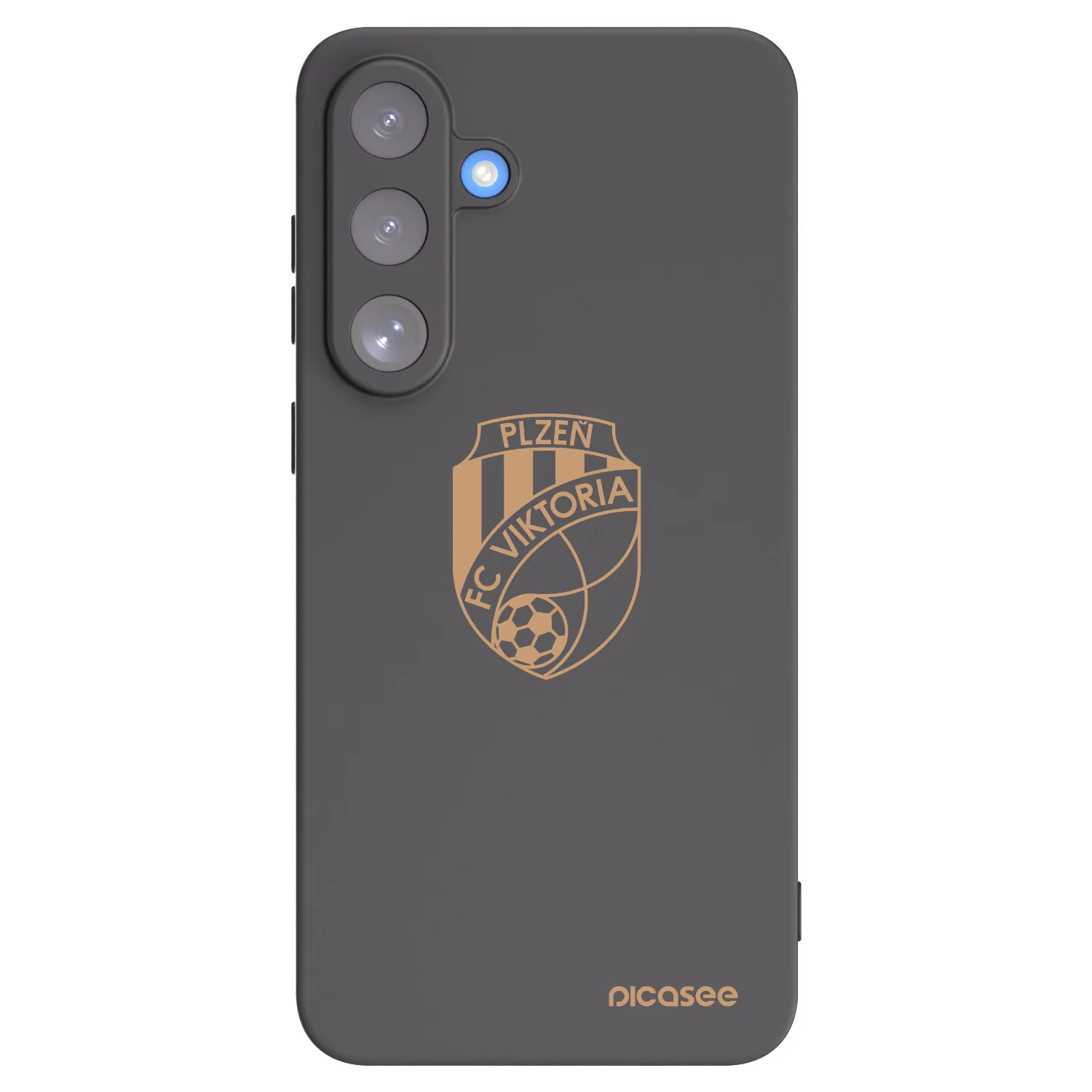 Picasee silikonový černý obal pro Samsung Galaxy S25 FE 5G - FC Viktoria Plzeň I