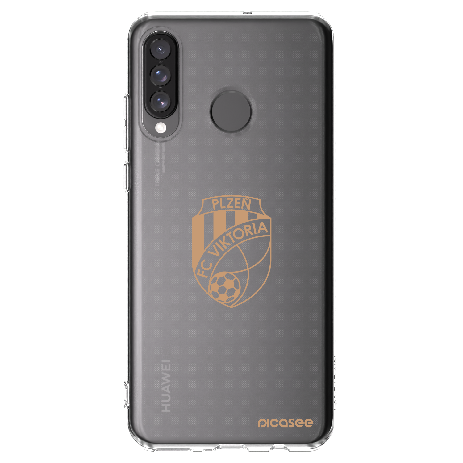 Picasee silikonový průhledný obal pro Huawei P30 Lite - FC Viktoria Plzeň I