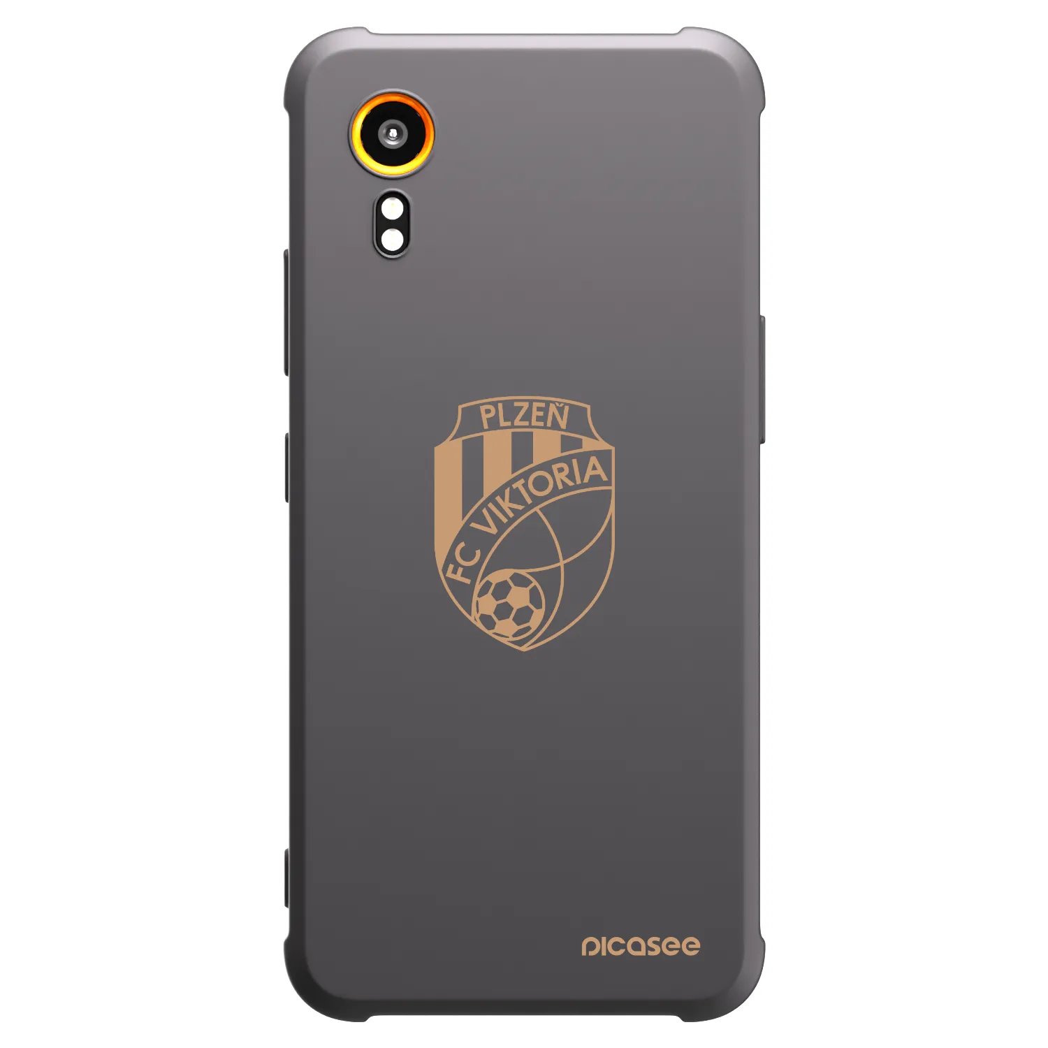 Picasee silikonový černý obal pro Samsung Galaxy Xcover 7 - FC Viktoria Plzeň I