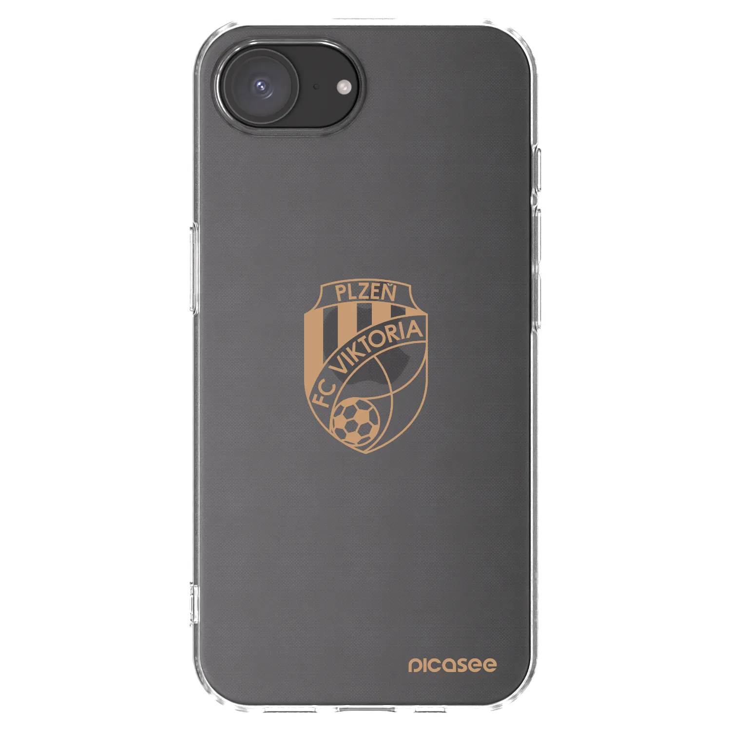 Picasee silikonový průhledný obal pro Apple iPhone 17e - FC Viktoria Plzeň I