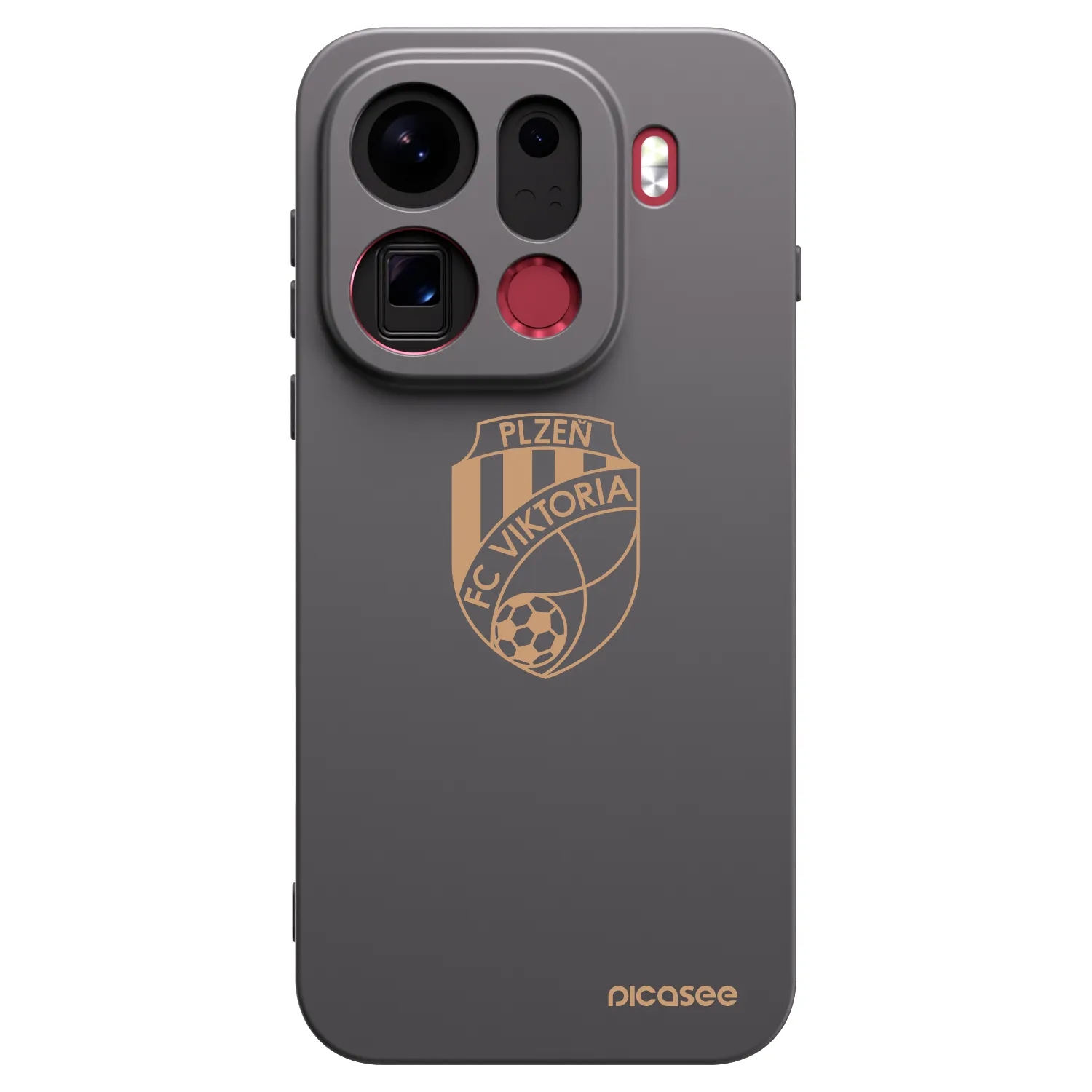 Picasee silikonový černý obal pro OPPO Find X9 Pro - FC Viktoria Plzeň I