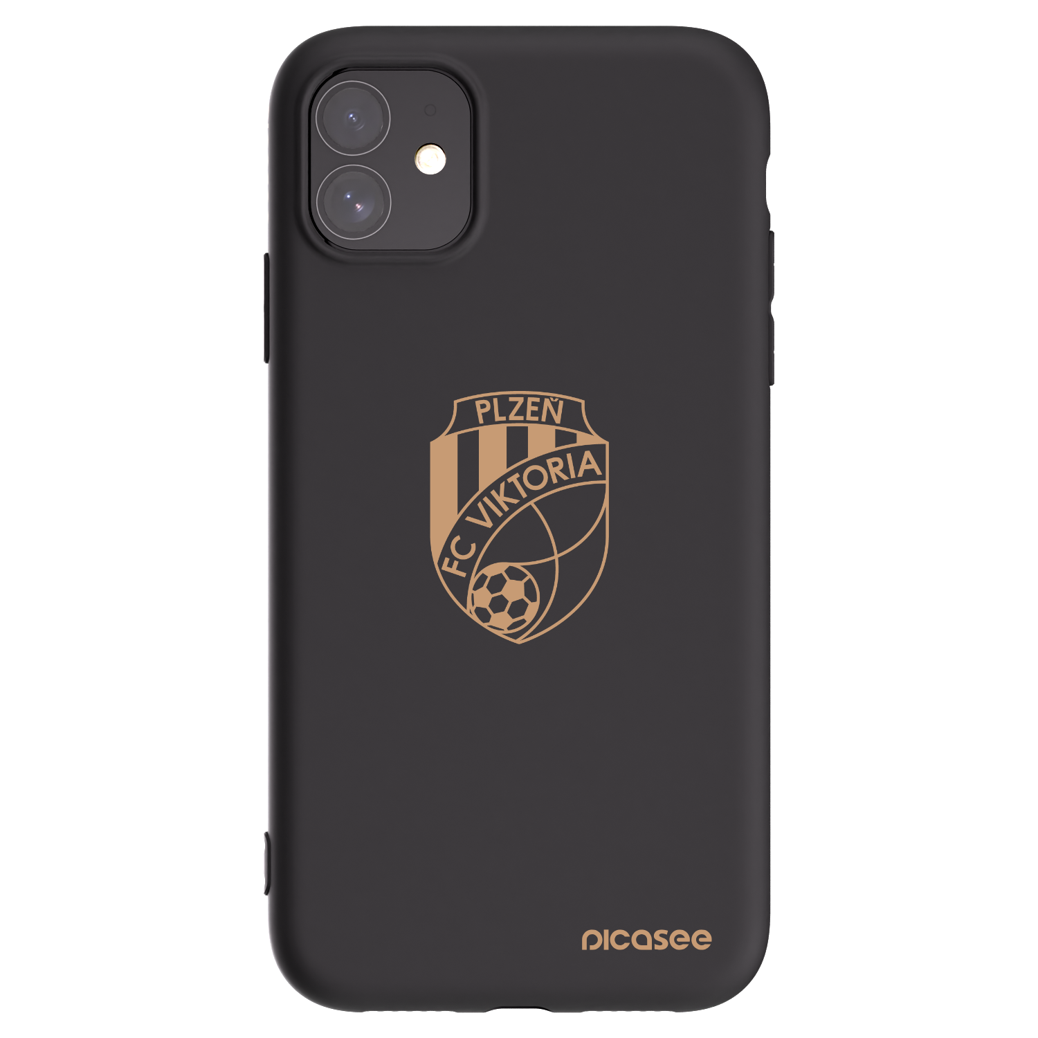 Picasee silikonový černý obal pro Apple iPhone 11 - FC Viktoria Plzeň I
