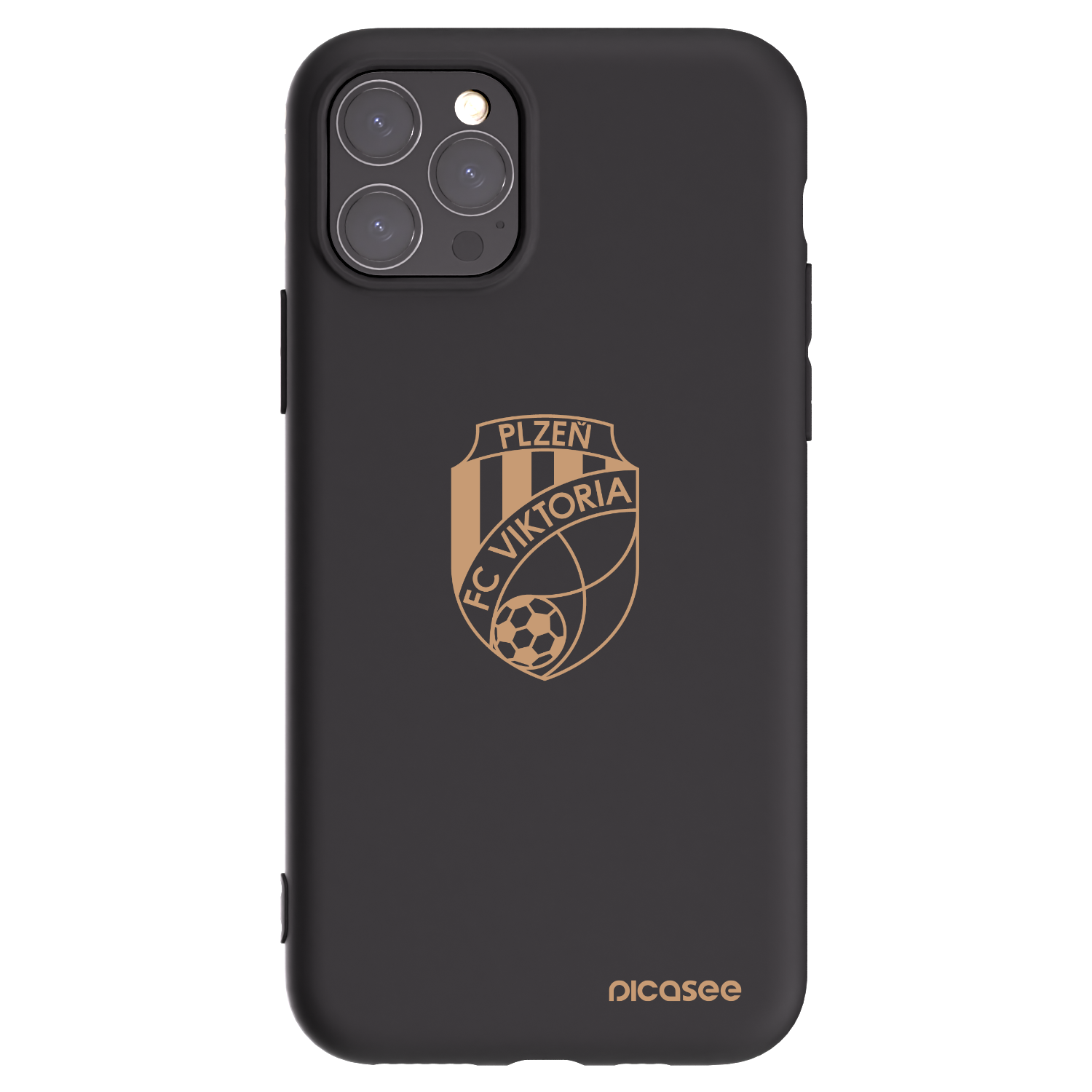 Picasee silikonový černý obal pro Apple iPhone 11 Pro - FC Viktoria Plzeň I