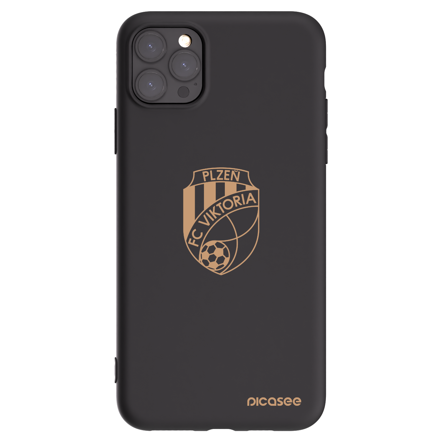 Picasee silikonový černý obal pro Apple iPhone 11 Pro Max - FC Viktoria Plzeň I