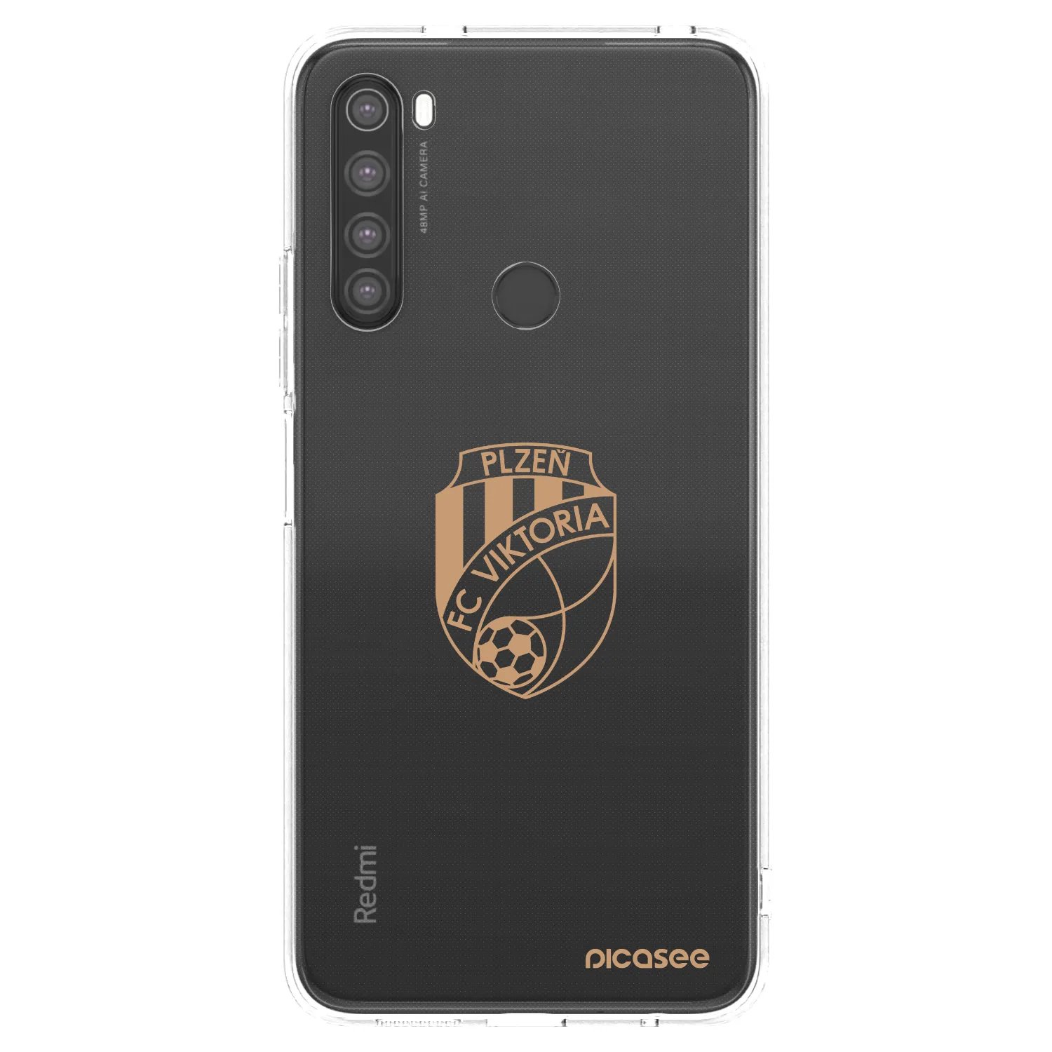 Picasee silikonový průhledný obal pro Xiaomi Redmi Note 8 - FC Viktoria Plzeň I