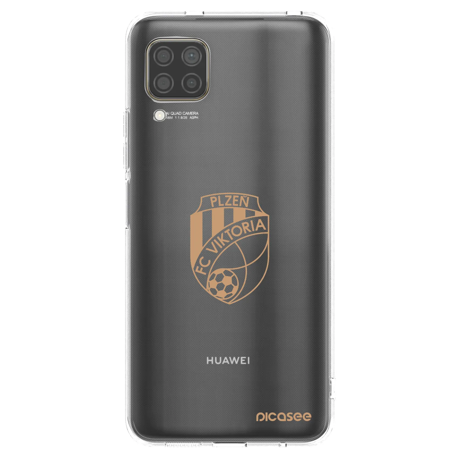 Picasee silikonový průhledný obal pro Huawei P40 Lite - FC Viktoria Plzeň I