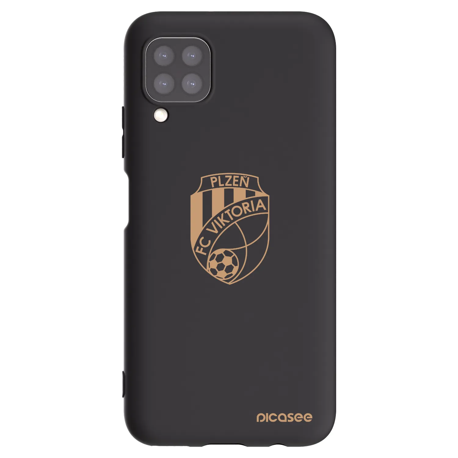 Picasee silikonový černý obal pro Huawei P40 Lite - FC Viktoria Plzeň I