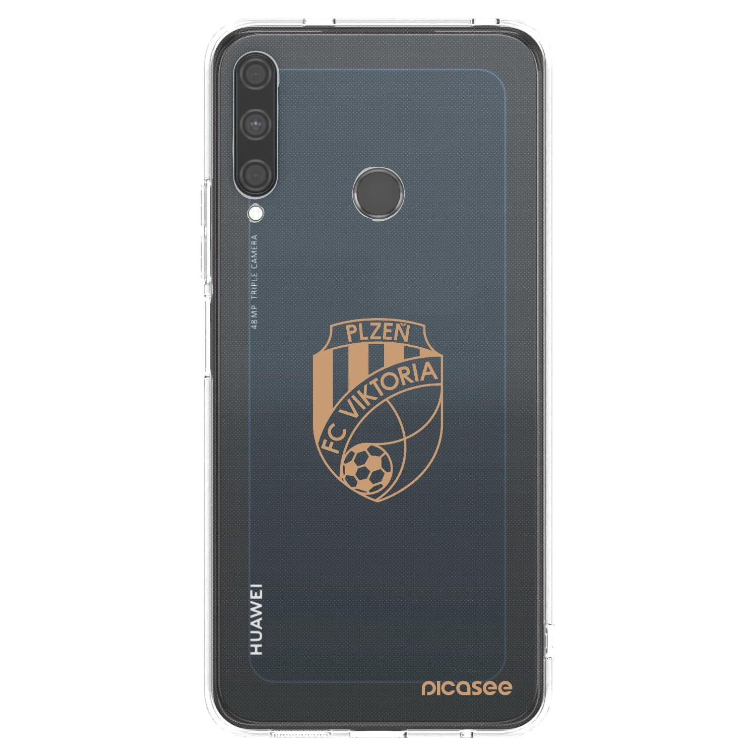Picasee silikonový průhledný obal pro Huawei P40 Lite E - FC Viktoria Plzeň I