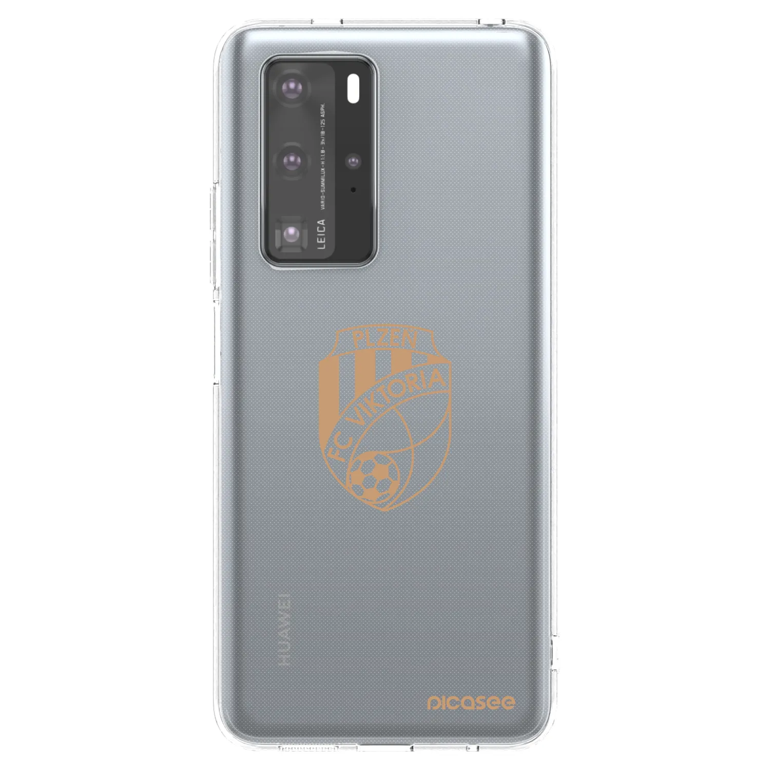 Picasee silikonový průhledný obal pro Huawei P40 Pro - FC Viktoria Plzeň I