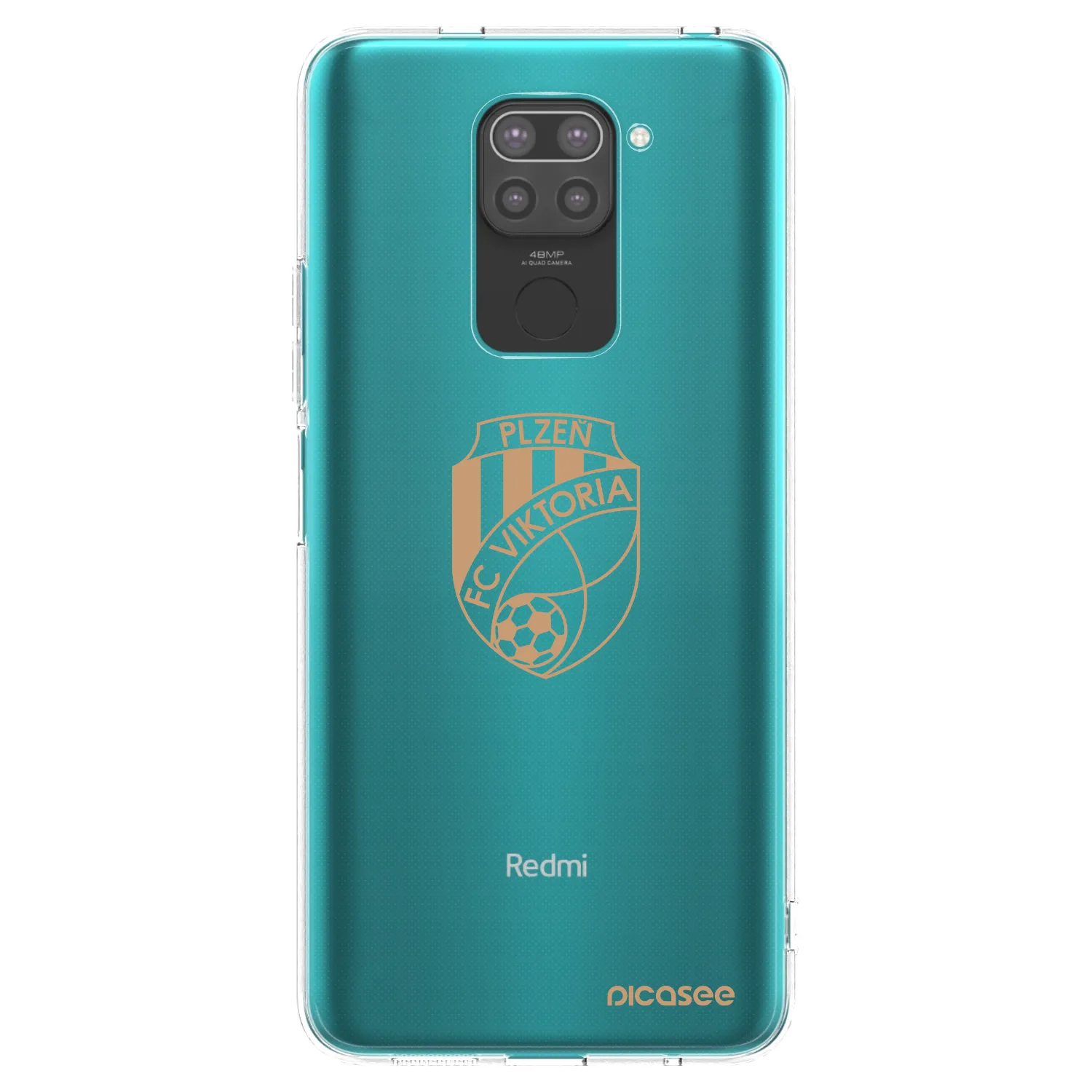 Picasee silikonový černý obal pro Xiaomi Redmi Note 9 - FC Viktoria Plzeň I