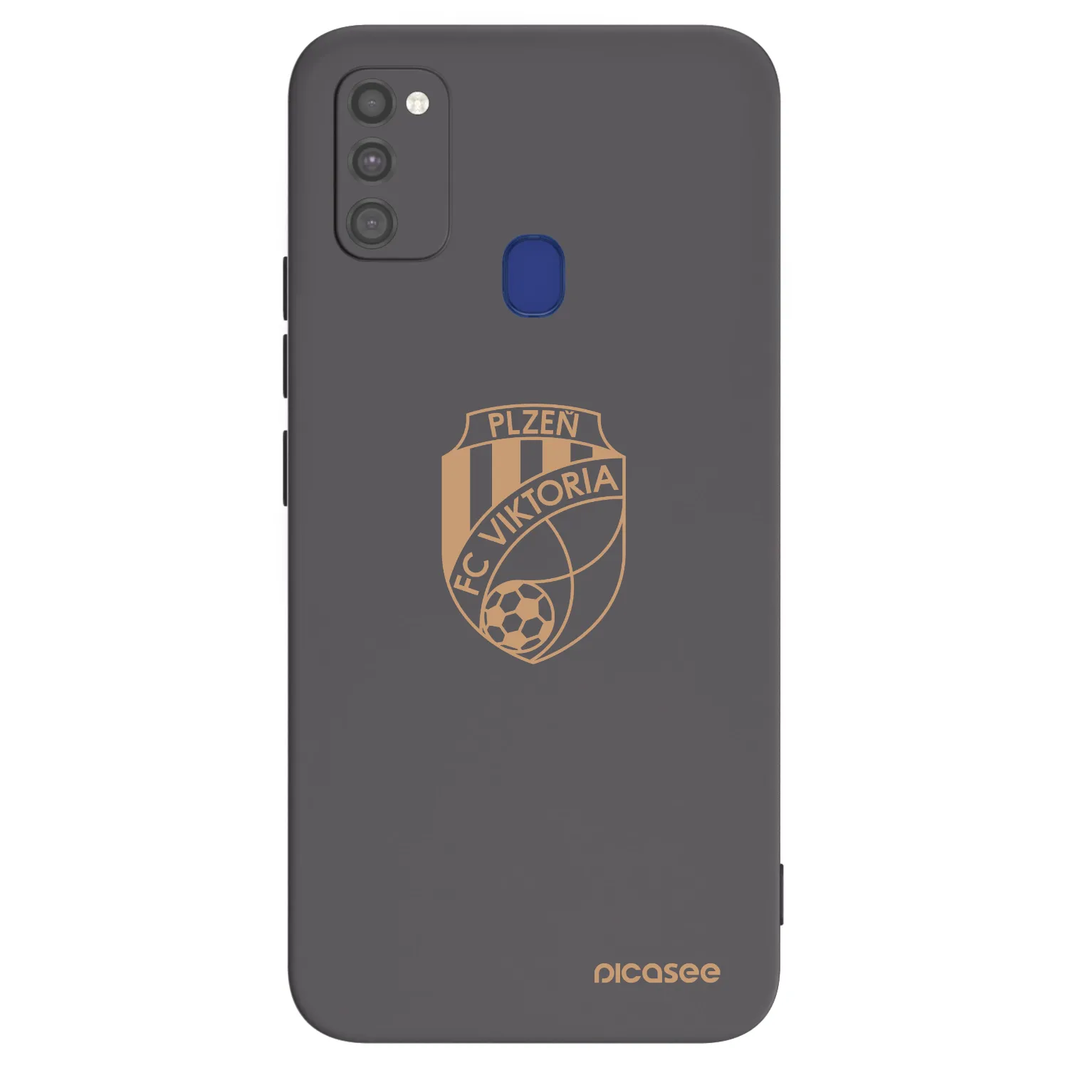 Picasee silikonový černý obal pro Samsung Galaxy M21 M215F - FC Viktoria Plzeň I