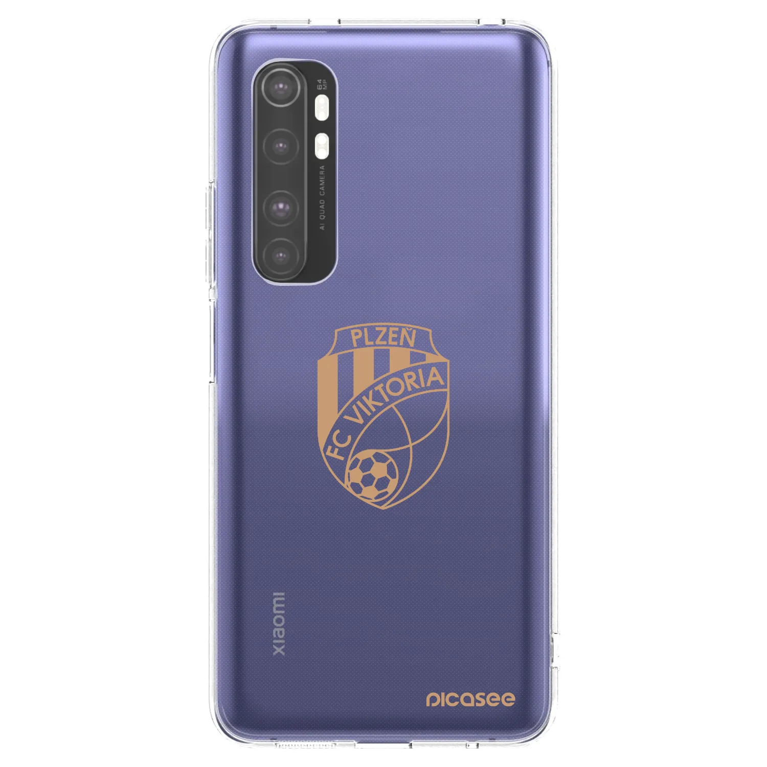Picasee silikonový průhledný obal pro Xiaomi Mi Note 10 Lite - FC Viktoria Plzeň I