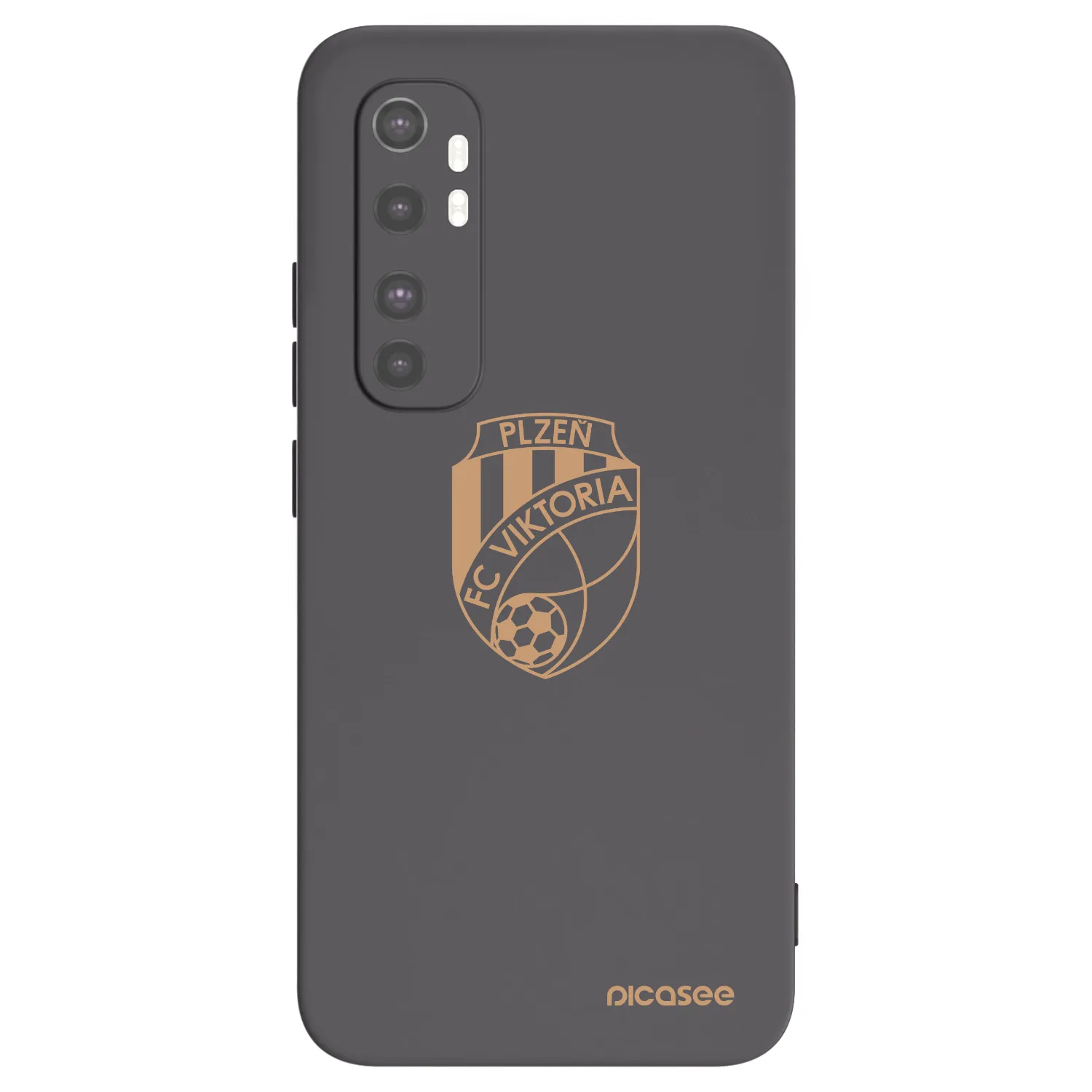 Picasee silikonový černý obal pro Xiaomi Mi Note 10 Lite - FC Viktoria Plzeň I