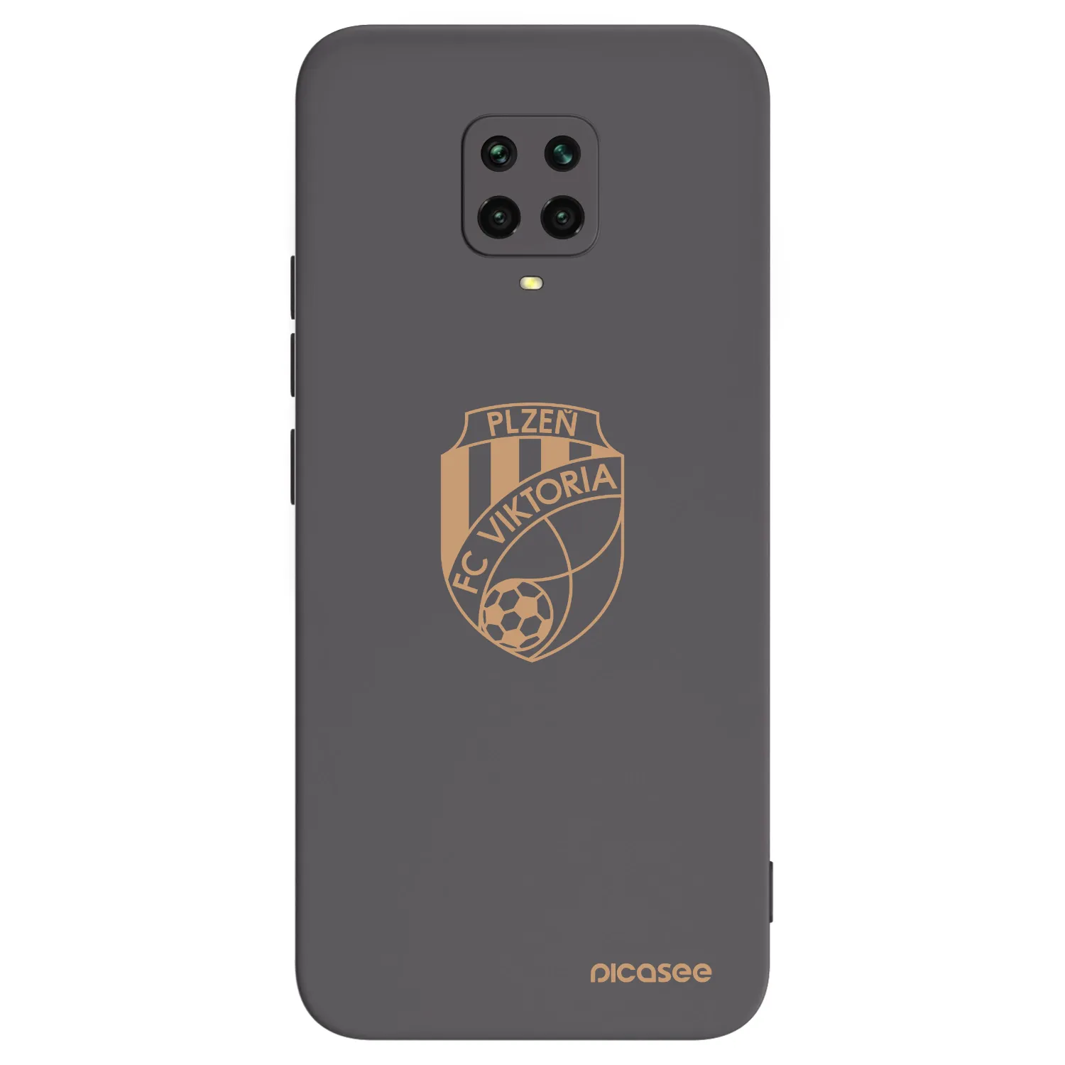 Picasee silikonový černý obal pro Xiaomi Redmi Note 9S - FC Viktoria Plzeň I